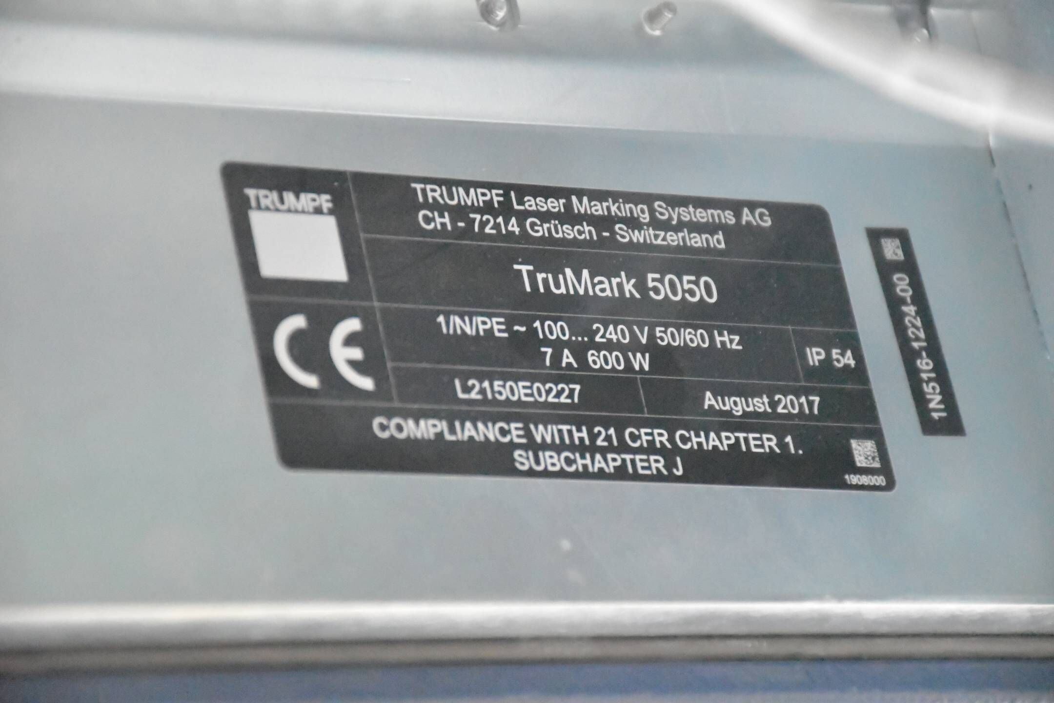 Trumpf Beschriftungslaser Serie 5000 TruMark 5050