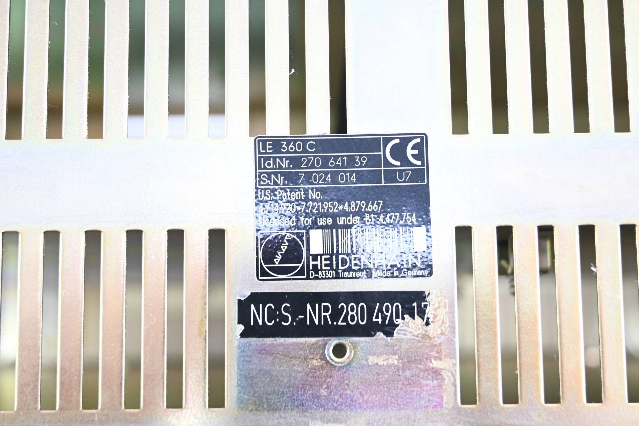 Heidenhain Leergehäuse LE 360C ( 270 641-39 ) 270641-39 Ver. U7