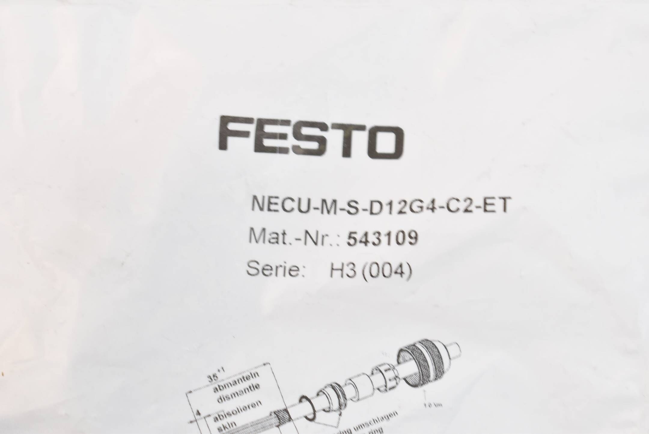Festo Stecker NECU-M-S-D12G4-C2-ET ( 543109 )