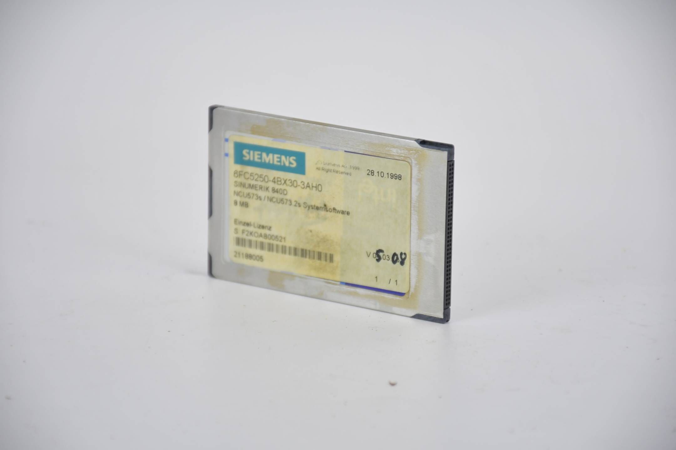 Siemens sinumerik 840D CNC software 6FC5250-4BX30-3AH0 ( 6FC5 250-4BX30-3AH0 )