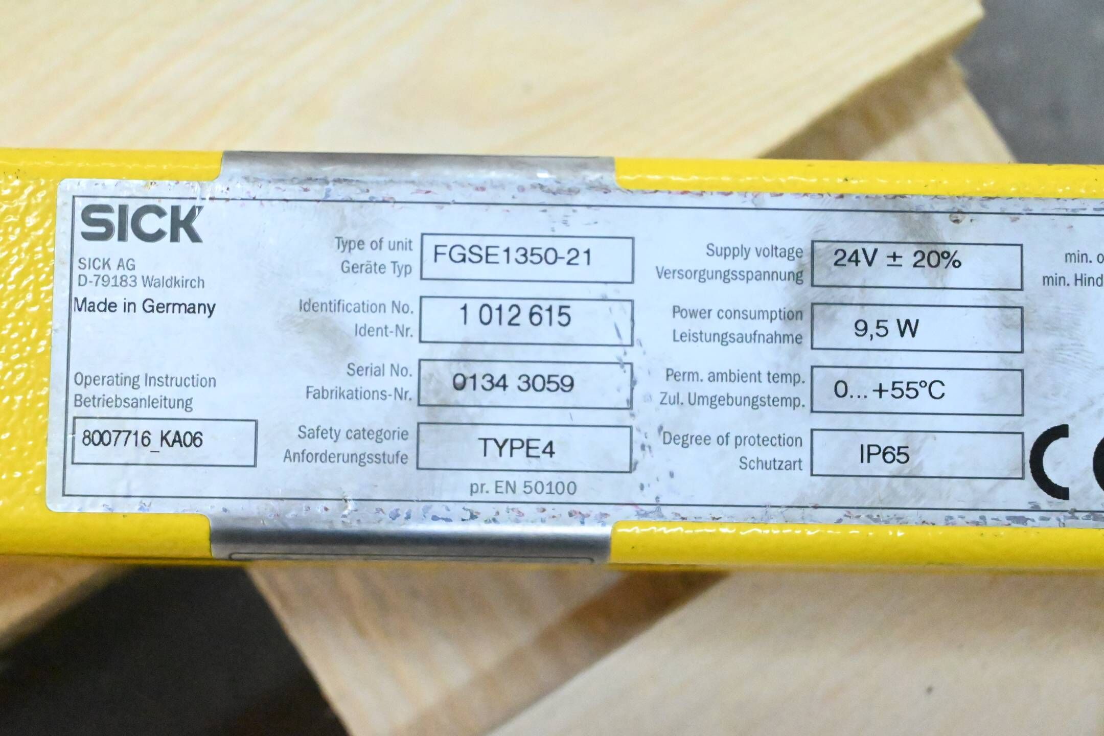 Sick Sicherheitslichtvorhang Empfänger FGSE1350-21 ( 1012615 )
