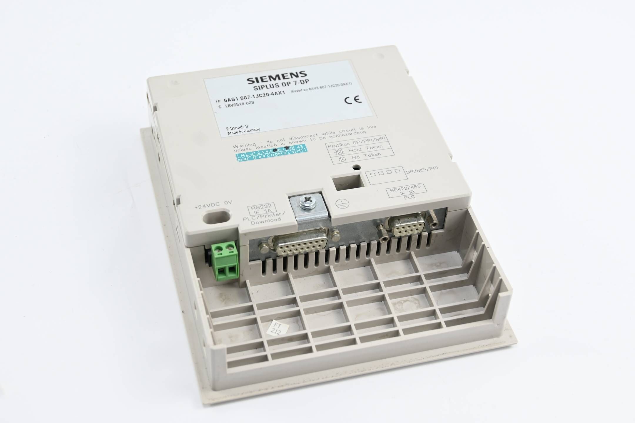 Siemens Siplus Bedienpanel OP 7-DP 6AG1607-1JC20-4AX1 ( 6AG1 607-1JC20-4AX1 ) E8