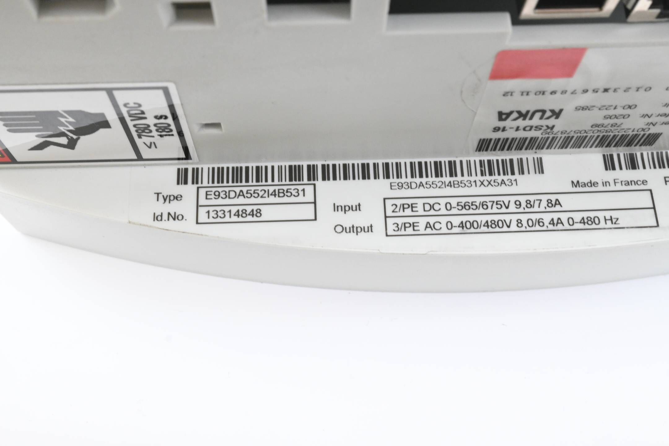 KUKA Lenze Servo Drive KSD1-16 E93DA552I4B531 ( 13314848 ) E93DA552I4B531XX5A31