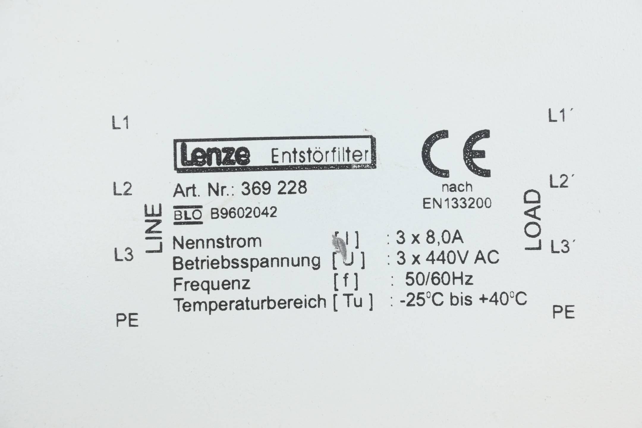 Lenze Entstörfilter 369228 ( 369 228 )