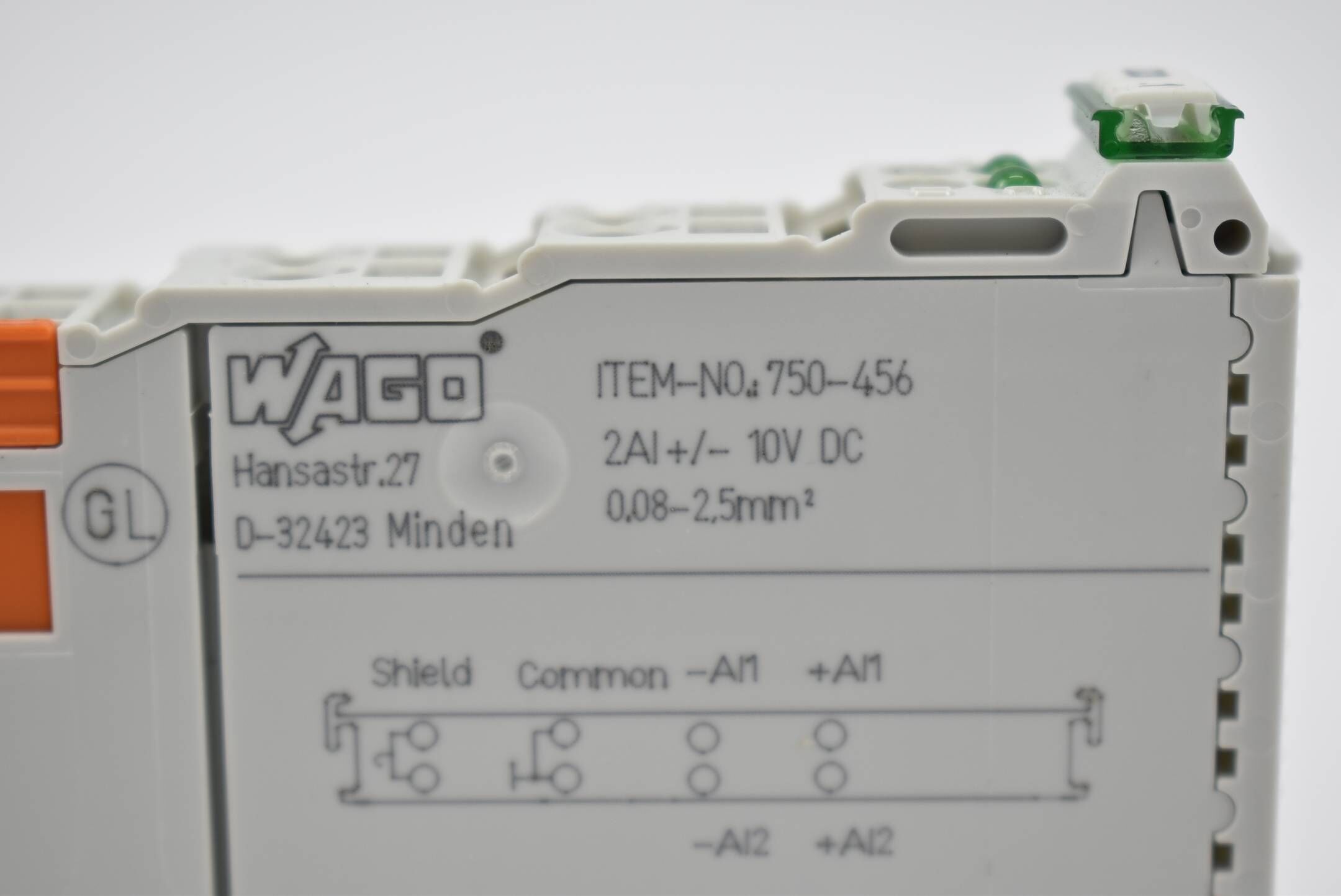 Wago Analogeingangsklemme 2-Kanal Analog-Eingang 750-456