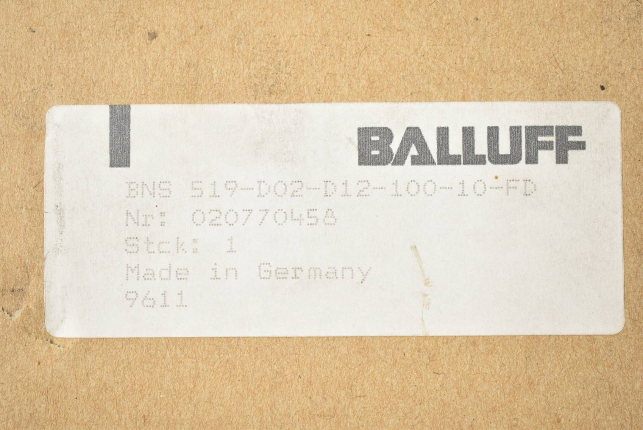 Balluff Reihenpositionsschalter BNS 519-D02-D12-100-10-FD