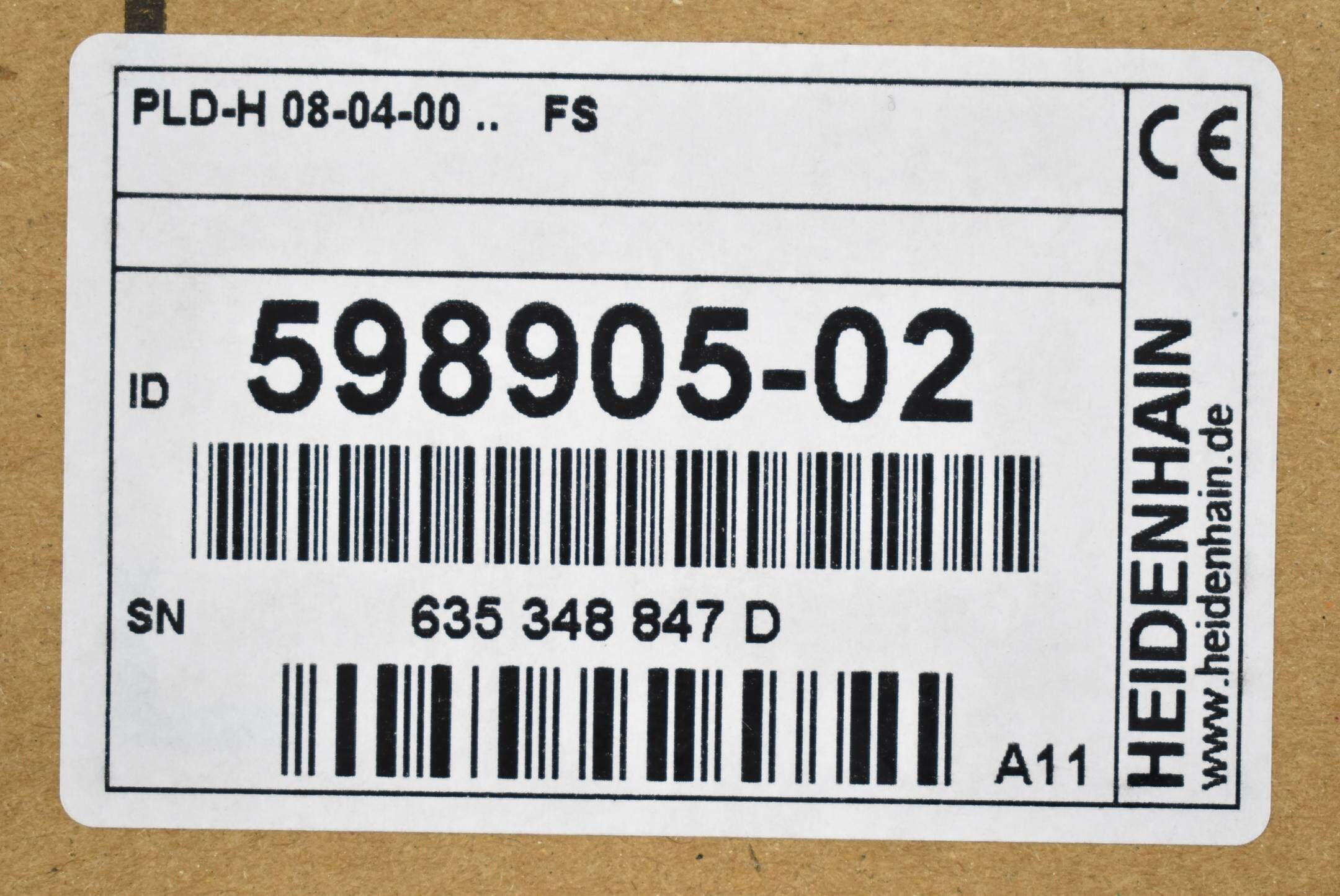 Heidenhain PLD-H 08-04-00 FS ( 598905-02 ) 598 905-02 Ver. A11