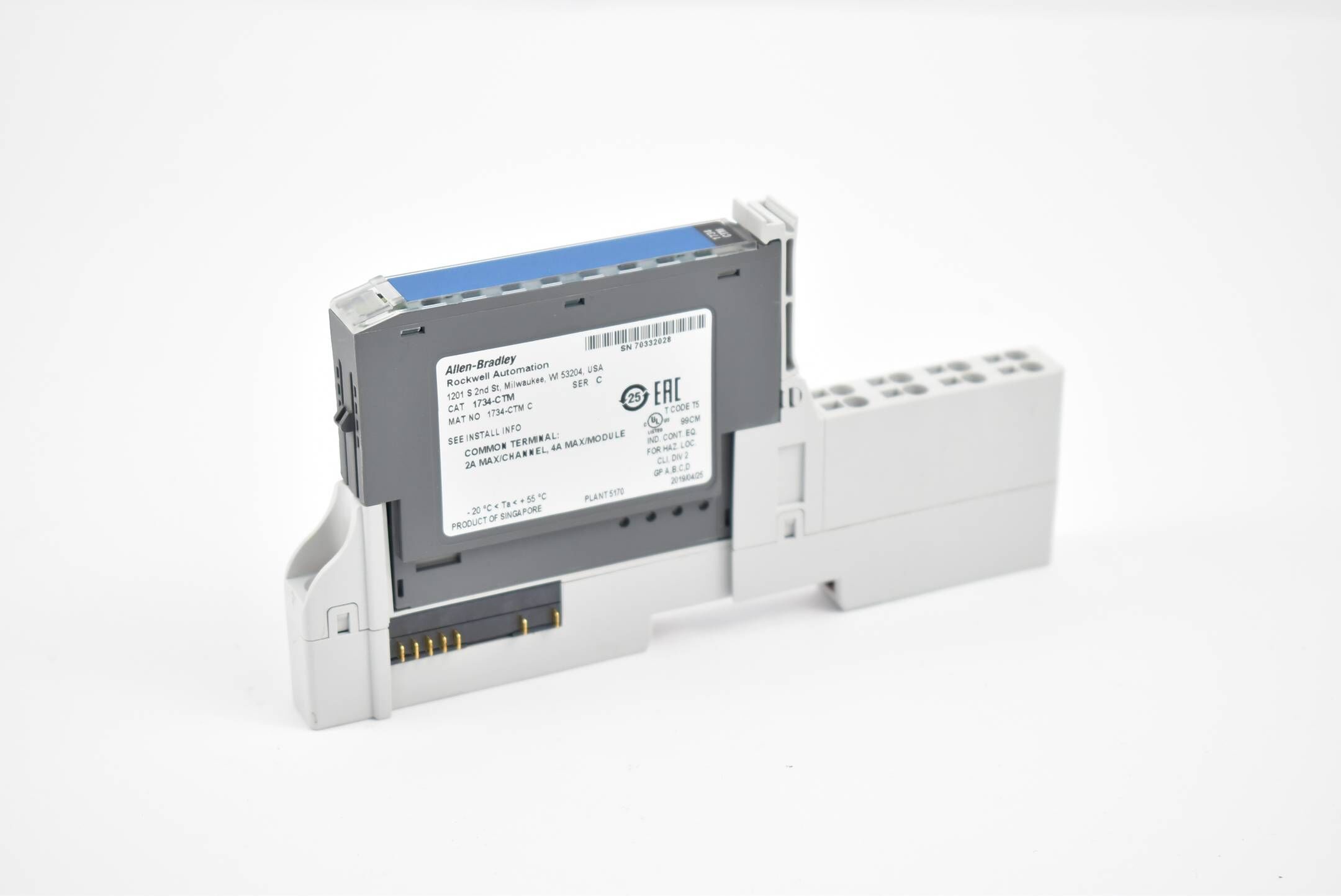 Allen-Bradley POINT I/O Terminal Base 1734-TOPS + Common Terminal Modul 1734-CTM
