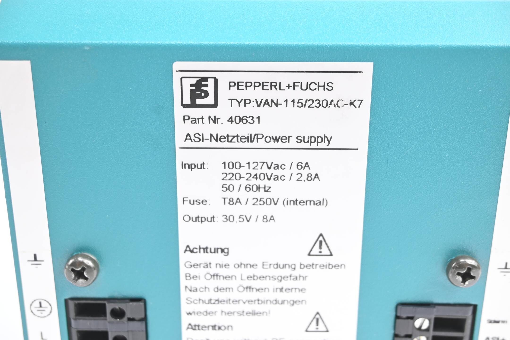 Pepperl+Fuchs ASI-Netzteil VAN-115/230AC-K7 ( 40631 )