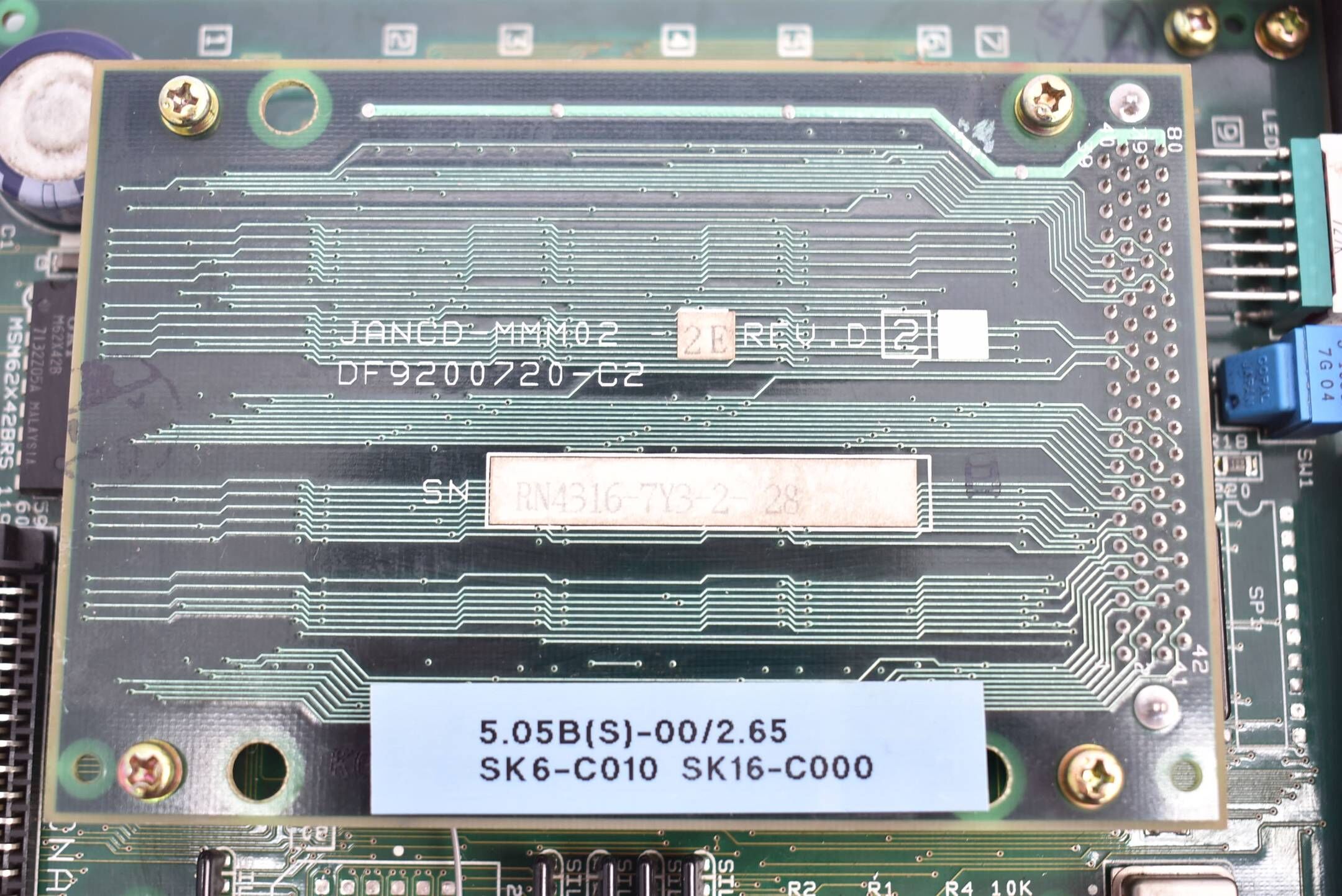 Yaskawa JANCD-MCP01 DF9200650-C0N Rev. D04 + JANCD-MMM02 Rev. D02