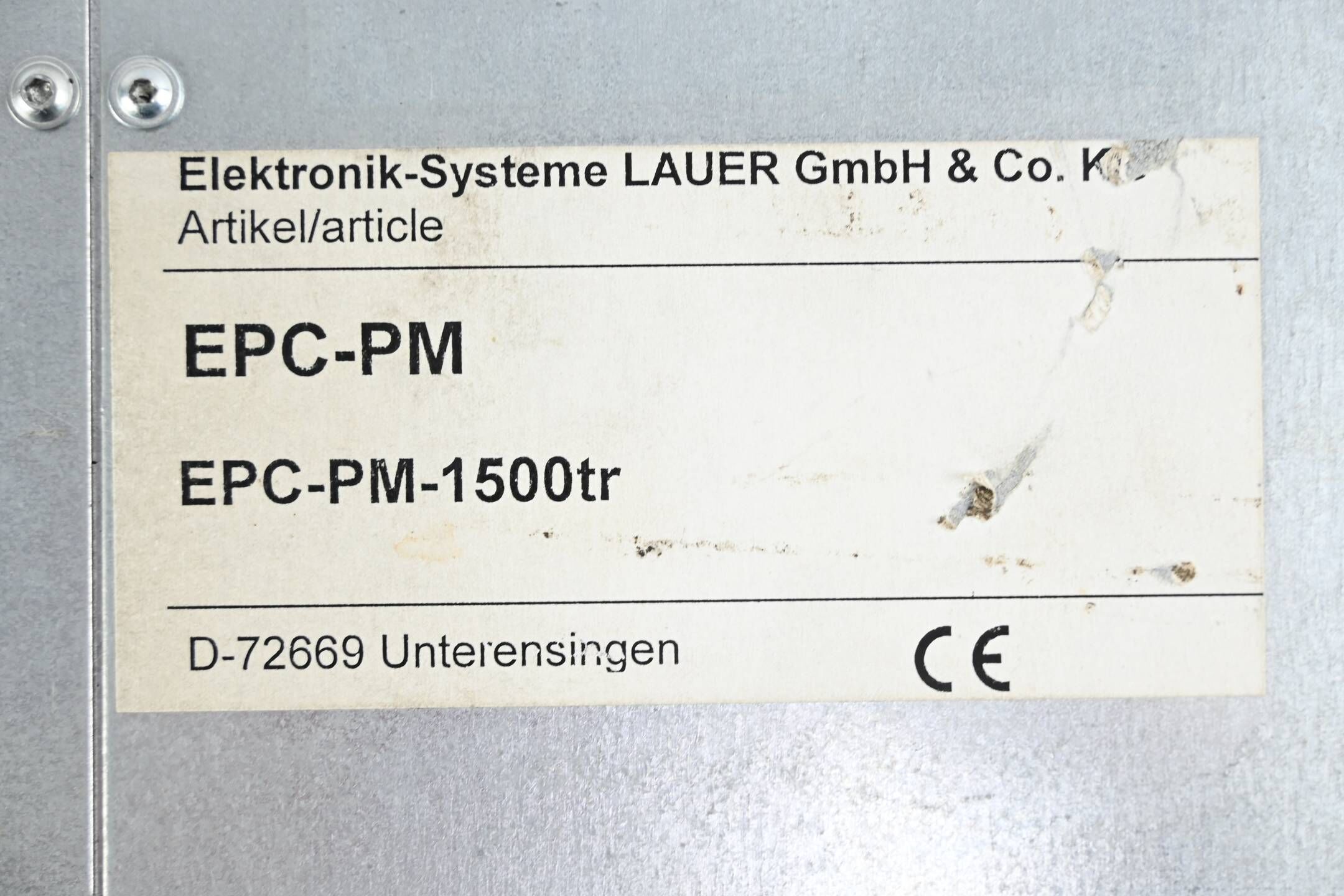 Lauer Panel PC EPC-PM-1500tr ( EPC-PM )
