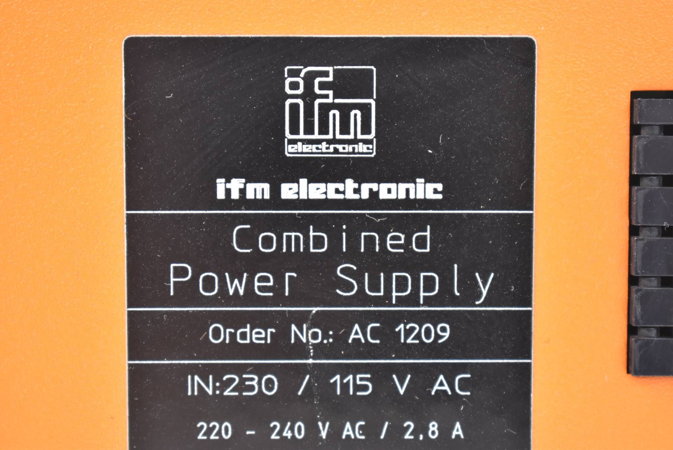 ifm Combined Power Supply AC 1209