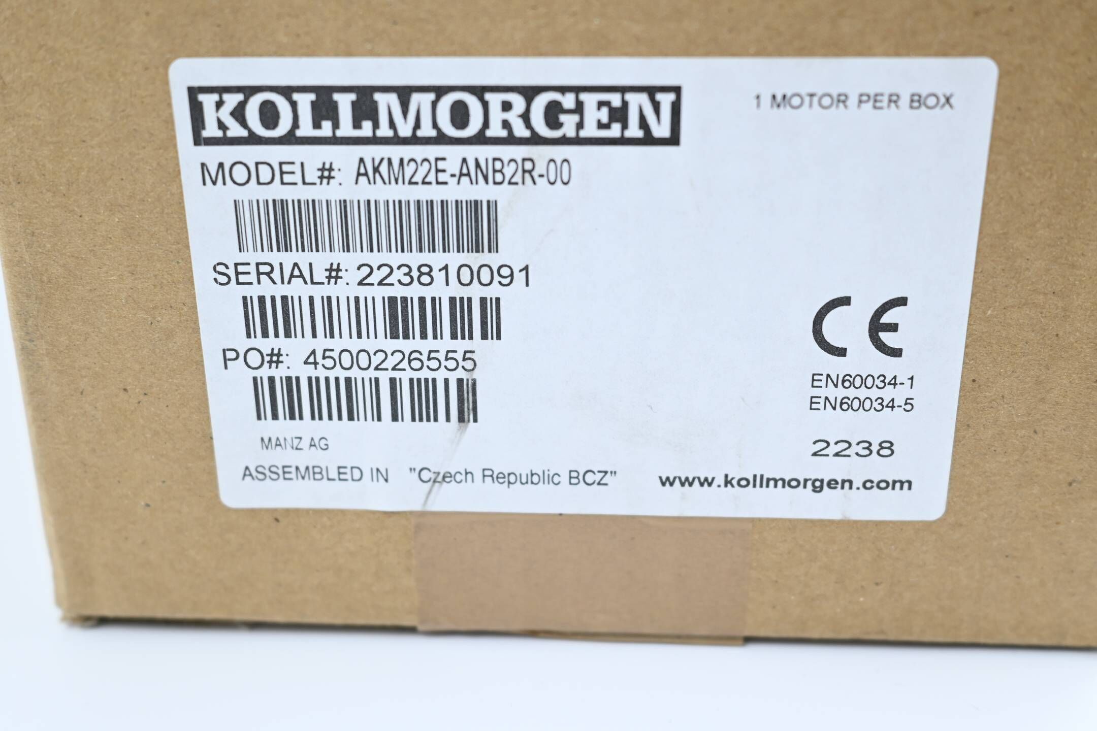Kollmorgen Servomotor AKM22E-ANB2R-00 ( AKM22EANB2R00 )