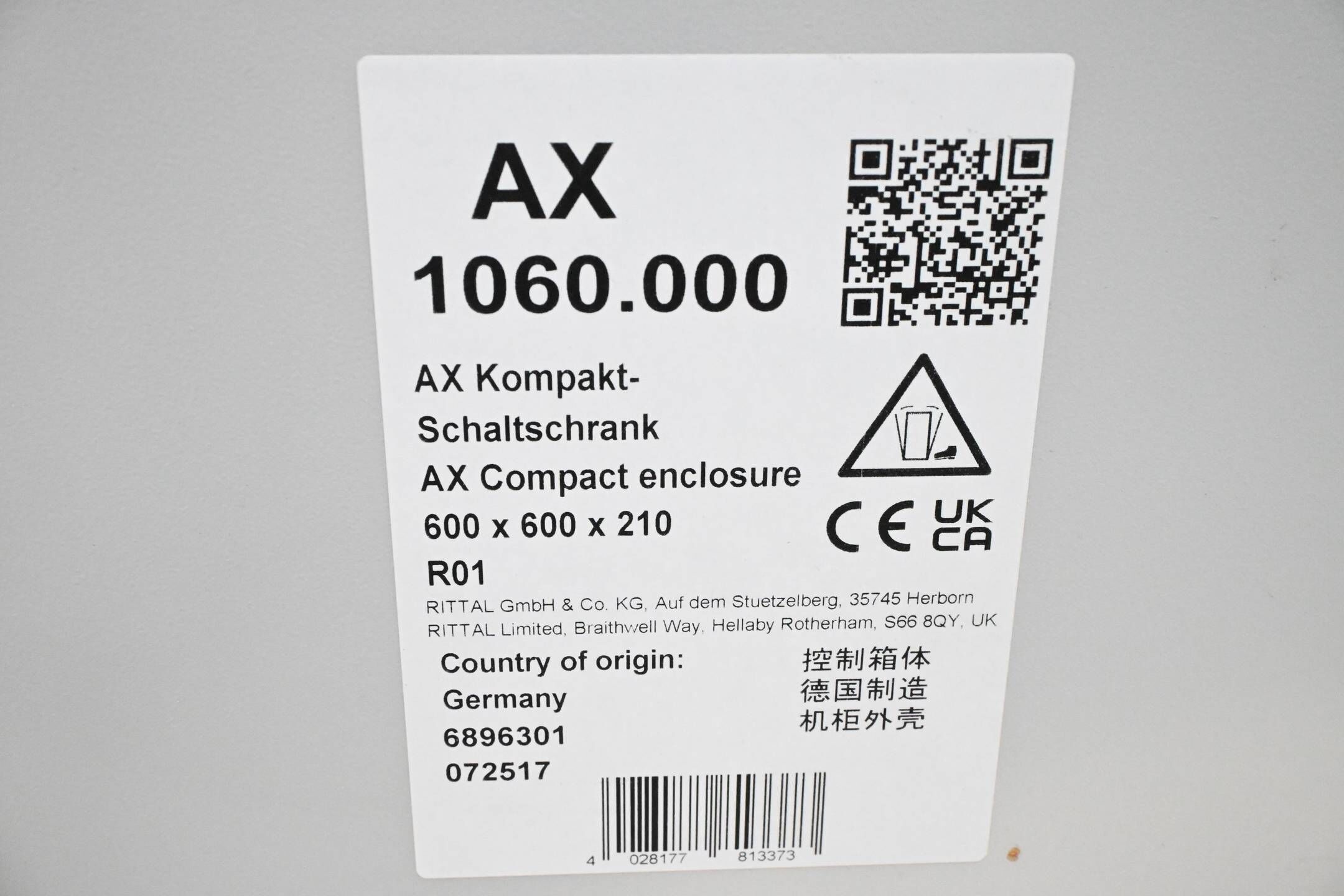 Rittal Kompakt-Schaltschrank AX 1060.000 ( AX1060000 )