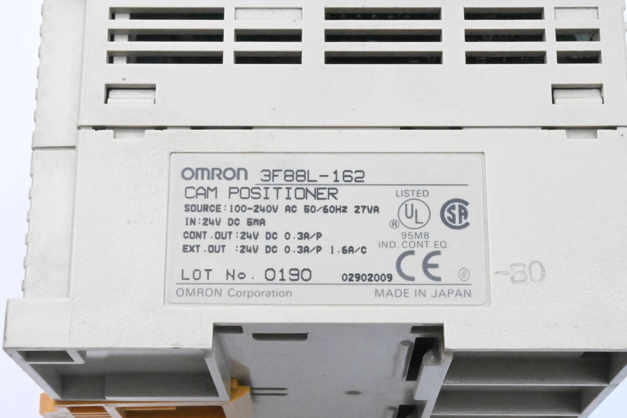 Omron Cam Positioner 3F88L-162