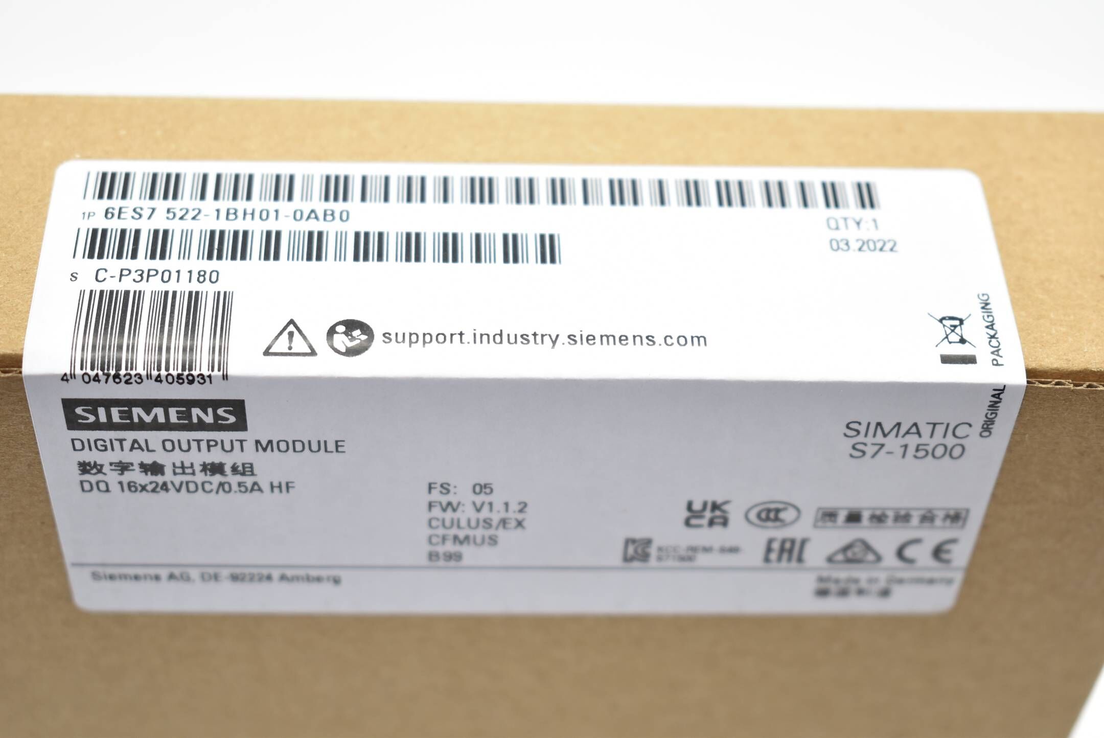 Siemens simatic S7-1500 6ES7 522-1BH01-0AB0 ( 6ES7522-1BH01-0AB0 )