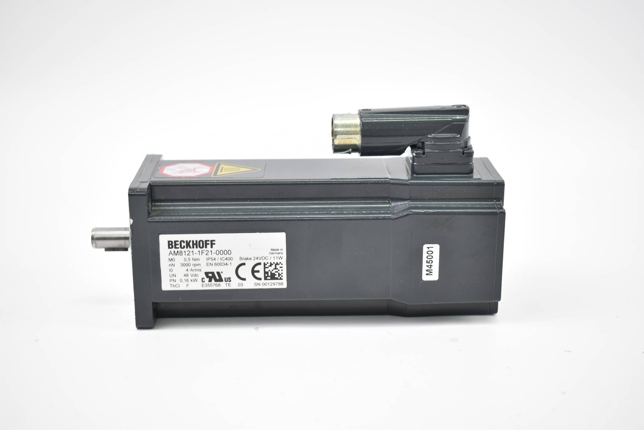 Beckhoff Servomotor ( 0,5Nm 24VDC 11W 0,16kW ) AM8121-1F21-0000