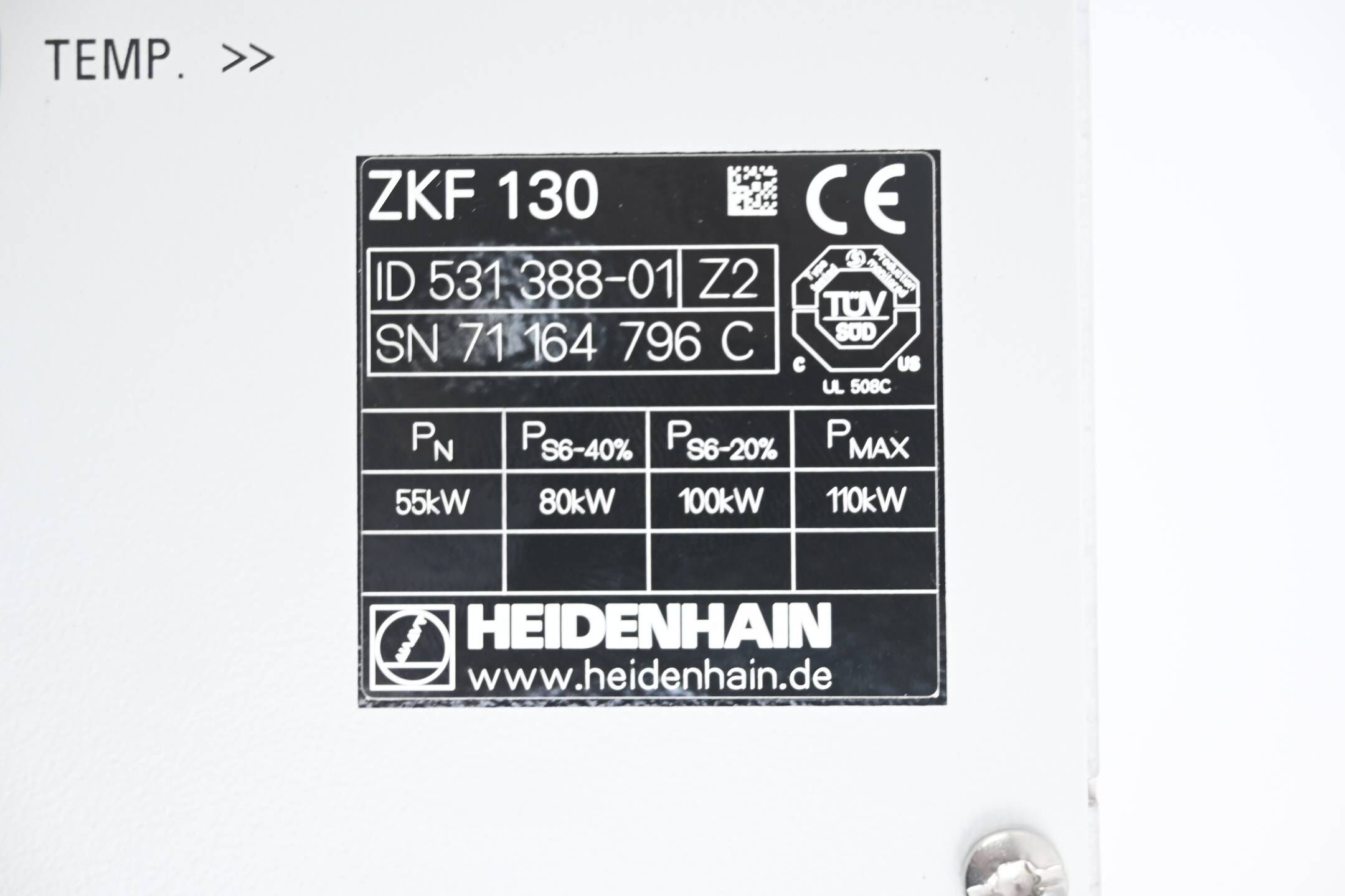 Heidenhain Zwischenkreisfilter ZKF 130 531388-01 ( 531 388-01 ) Ver. Z2