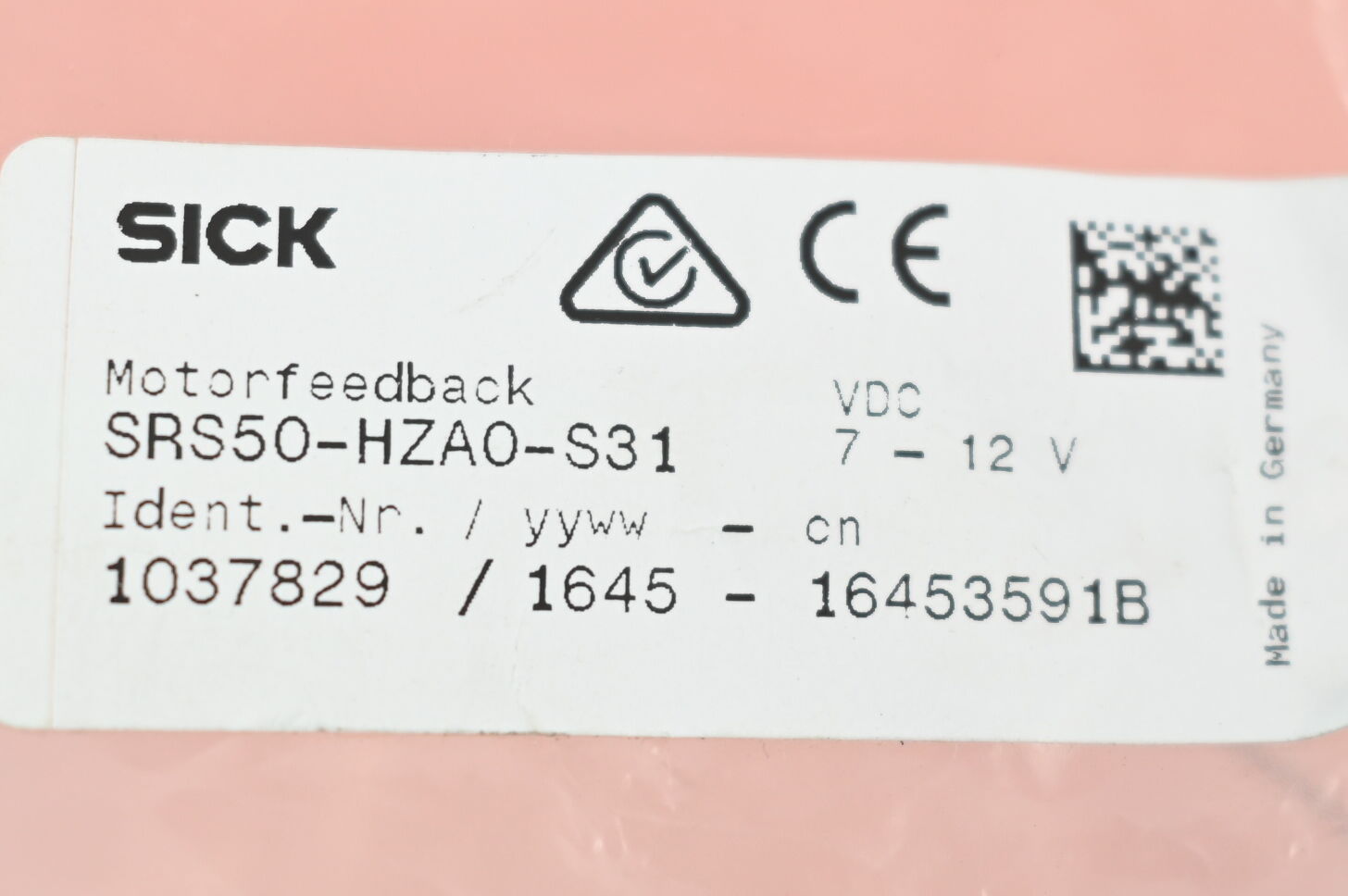 Sick Motorfeedback Encoder SRS50-HZA0-S31 ( 1037829 )