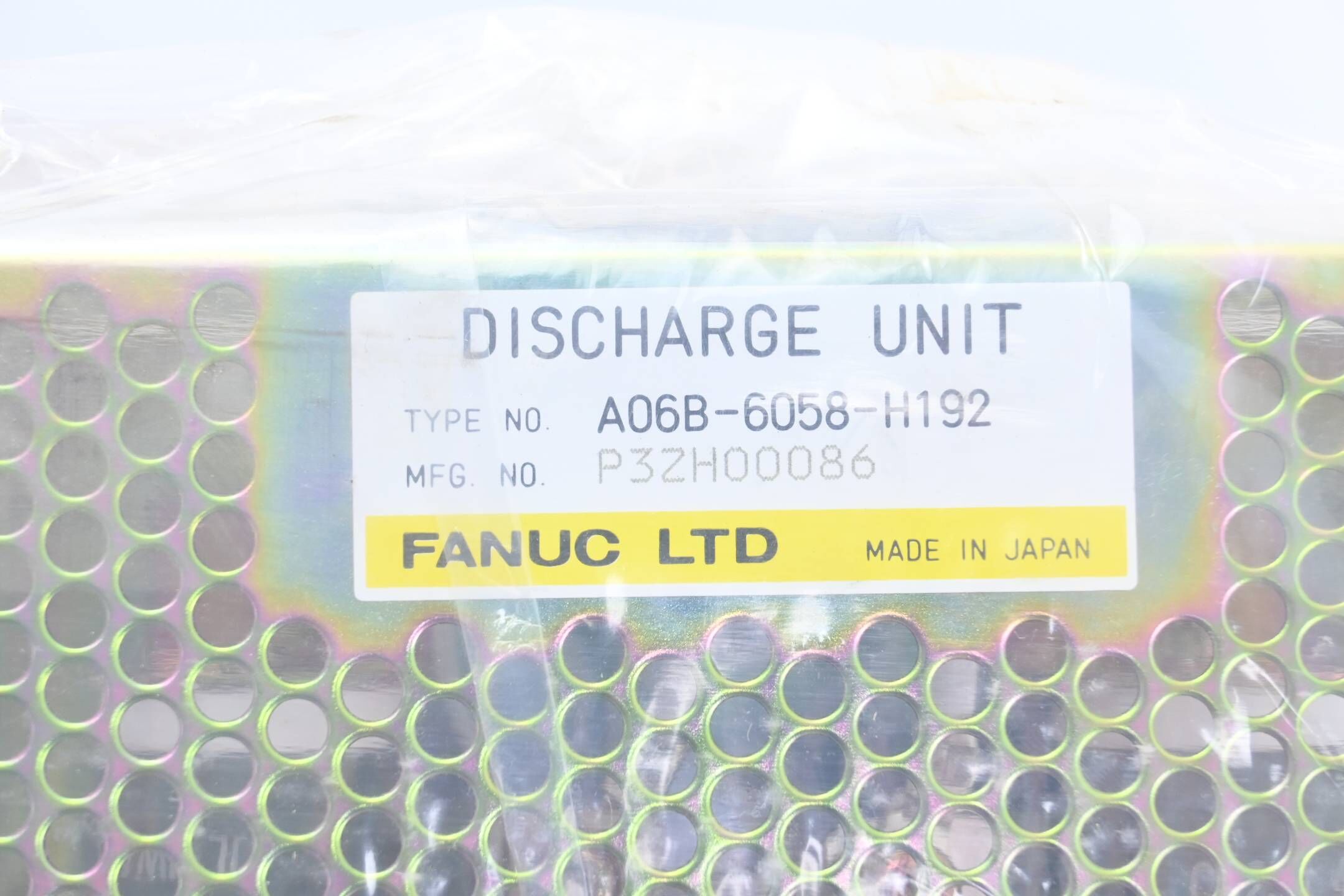 Fanuc Discharge Unit A06B-6058-H192