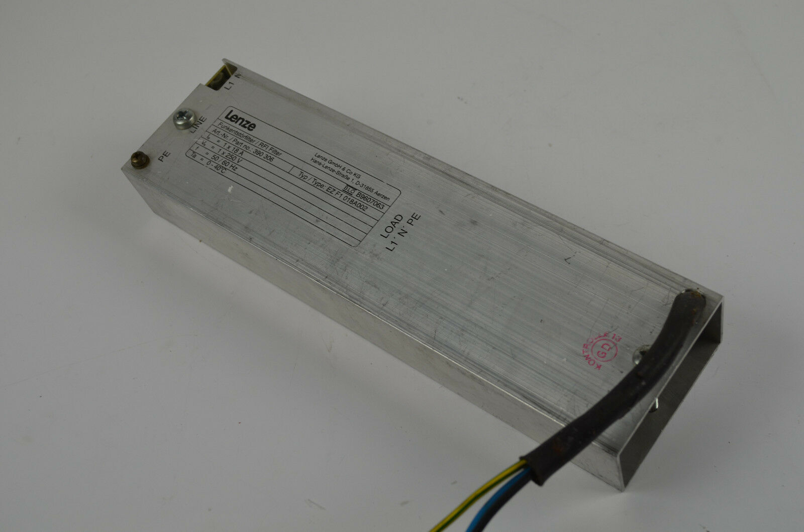 Lenze Funkentstörfilter / RFI Filter EZ F1 018A002