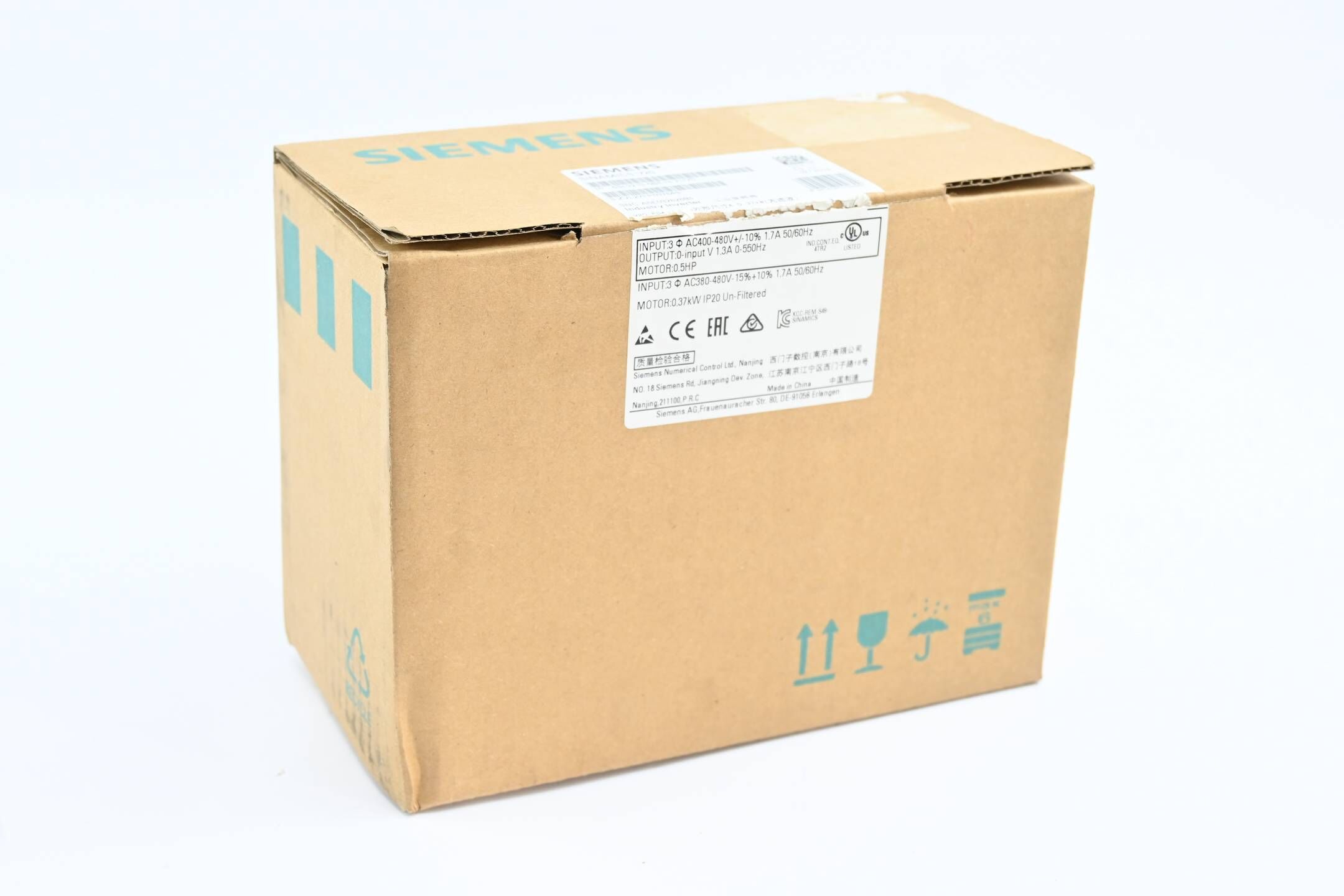 Siemens Sinamics V20 Umrichter 6SL3210-5BE13-7UV0 ( 6SL3 210-5BE13-7UV0 )