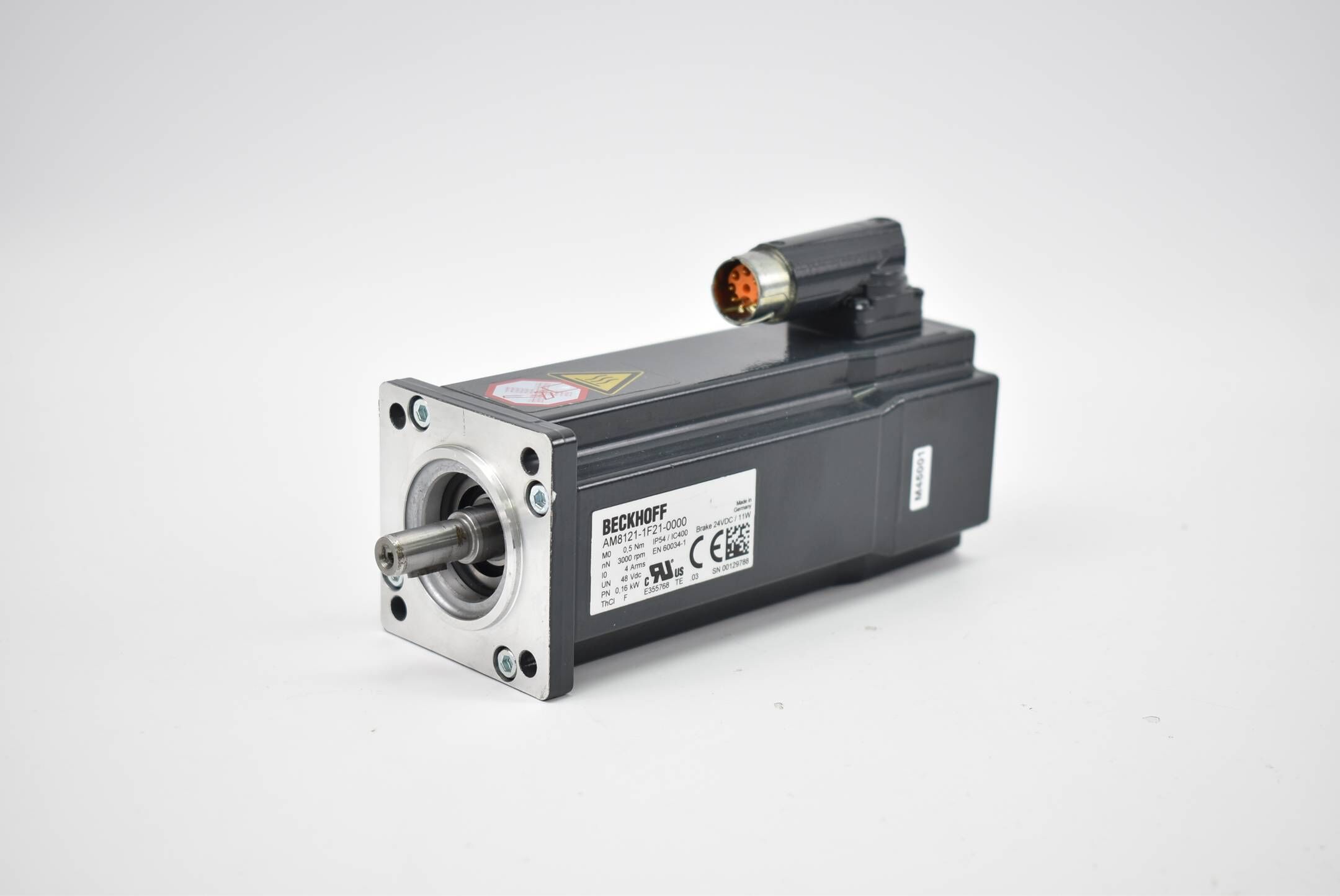Beckhoff Servomotor ( 0,5Nm 24VDC 11W 0,16kW ) AM8121-1F21-0000