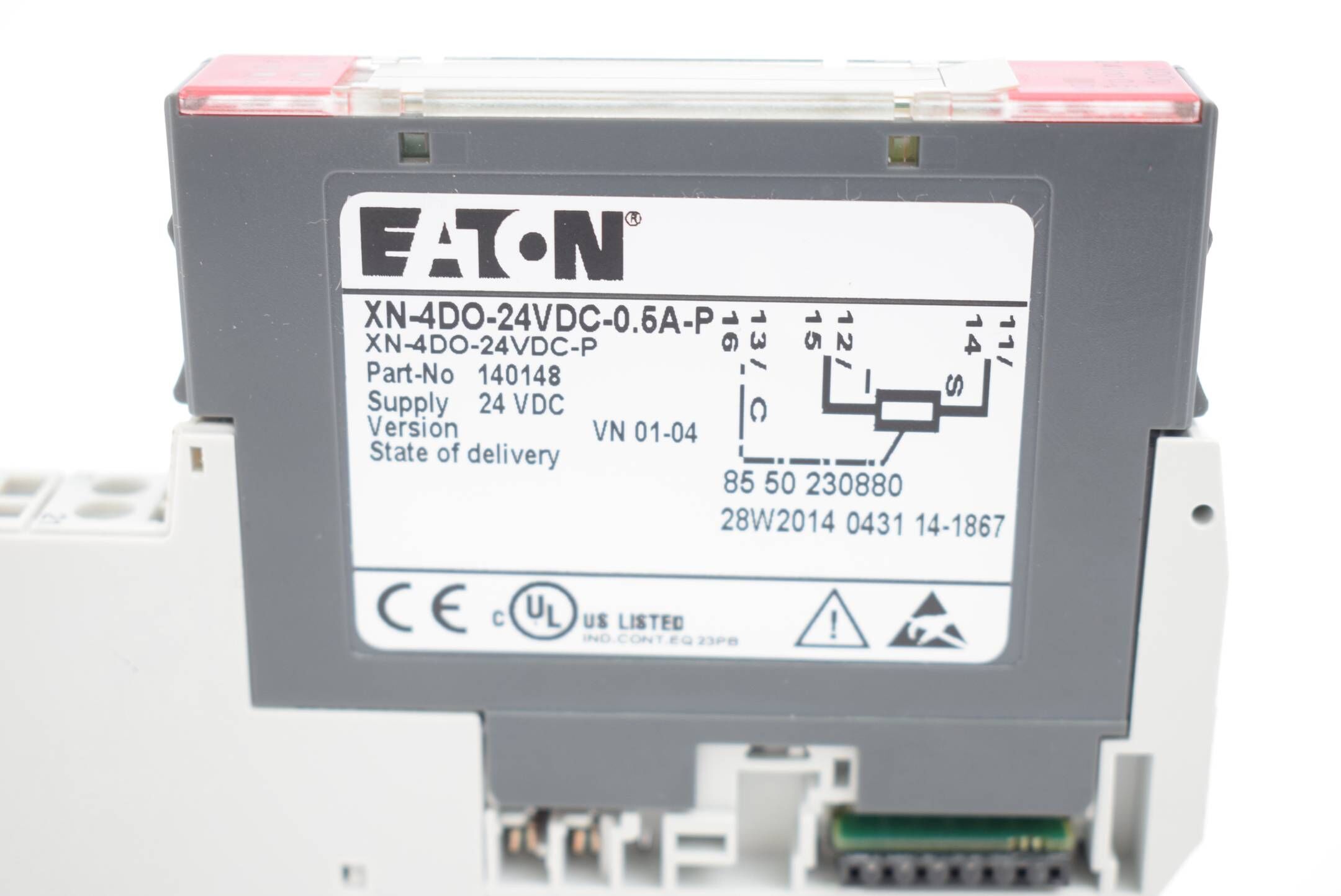 Eaton Bus I/O XI/ON Modul + Klemme XN-4DO-24VDC-0.5A-P ( 140148 )