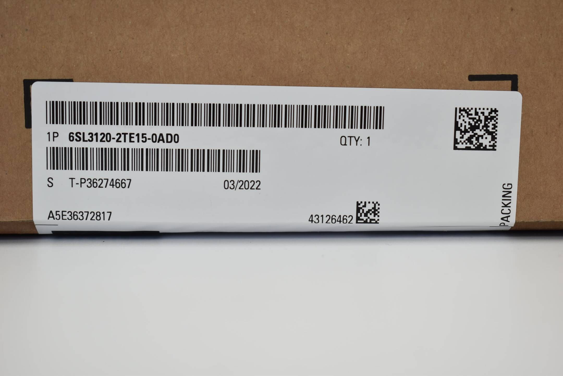 Siemens sinamics S120 6SL3120-2TE15-0AD0 ( 6SL3 120-2TE15-0AD0 ) FS.B
