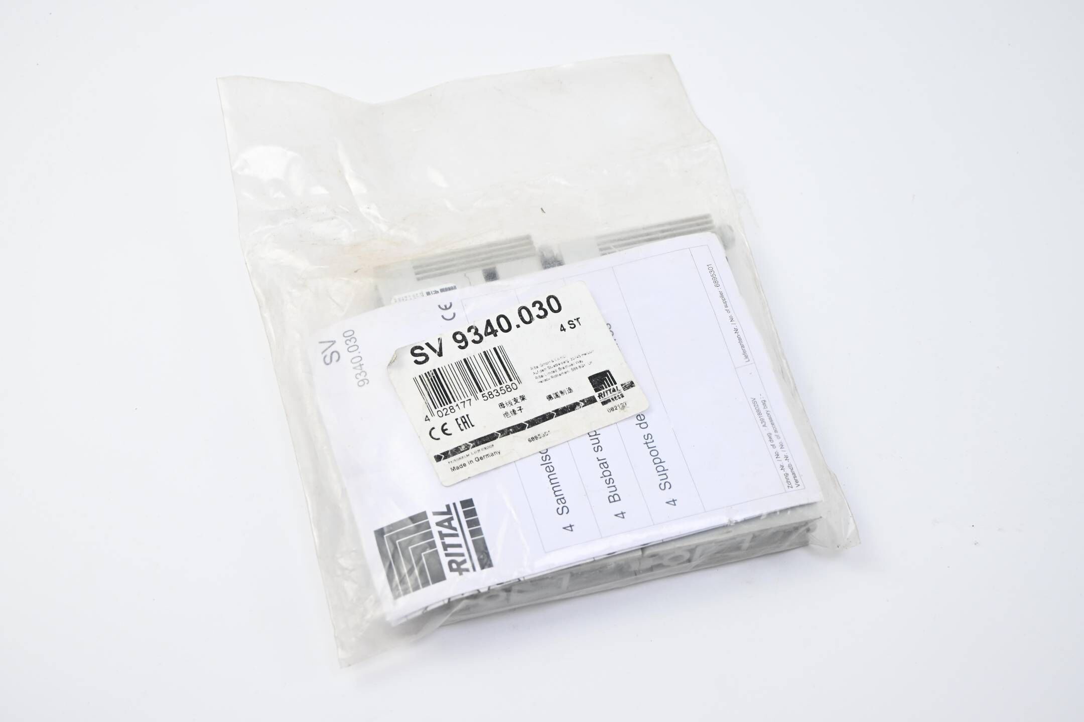 Rittal 4 Stück Sammelschiene SV 9340.030 ( SV 9340030 )