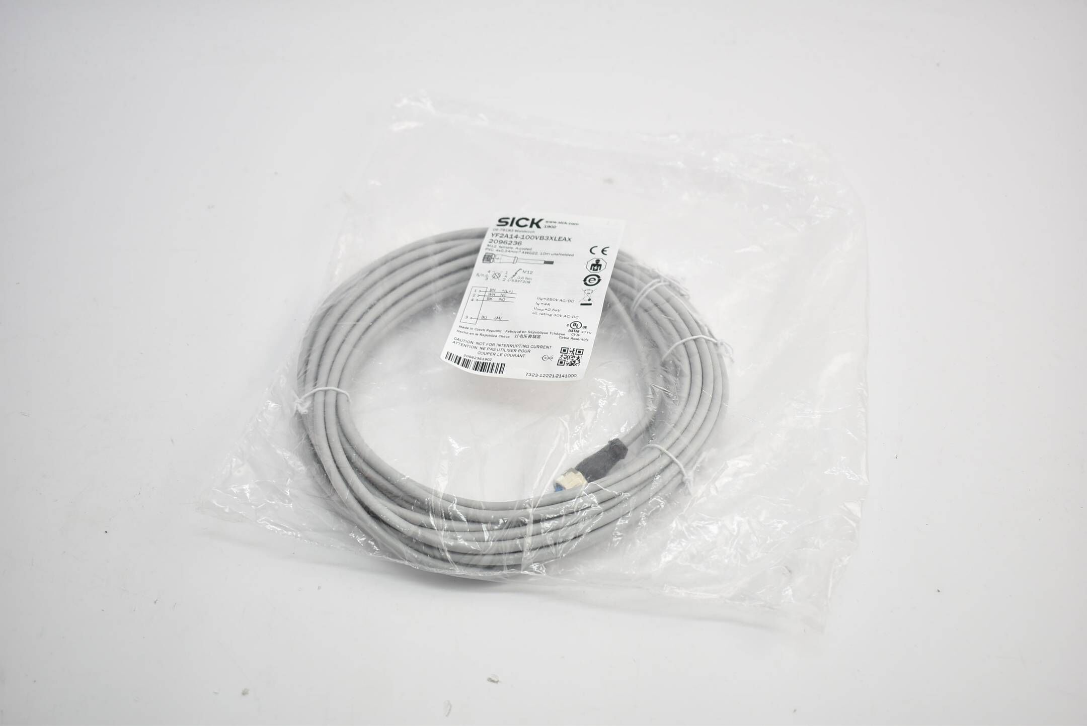 Sick konfektioniertes Sensorkabel 4-adrig YF2A14-100VB3XLEAX ( 2096236 )