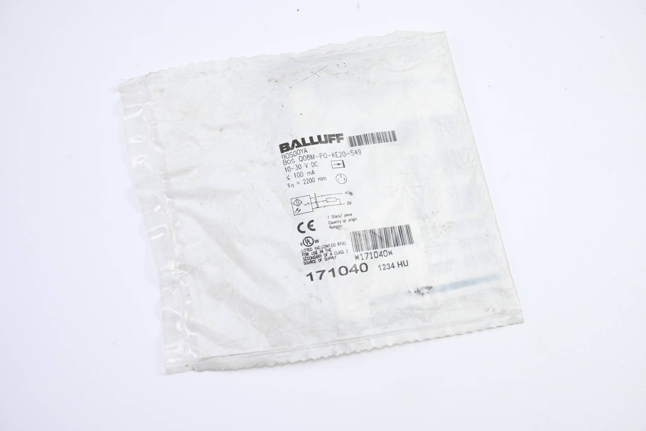Balluff Einweglichtschranke BOS00YA ( BOS Q08M-PO-KE20-S49 ) 171040