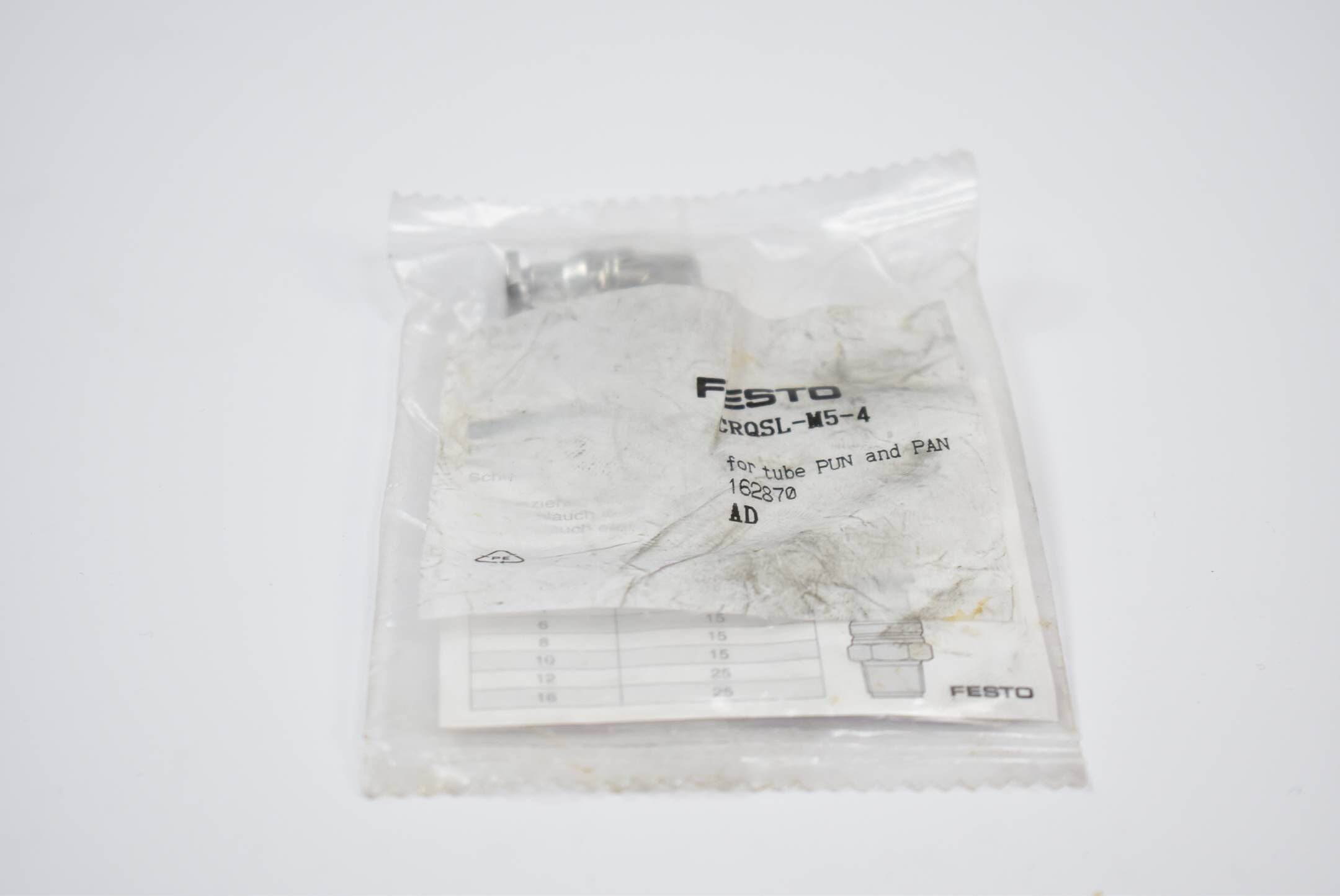 FESTO CRQSL-M5-4 Steckverschraubung ( 162870 )
