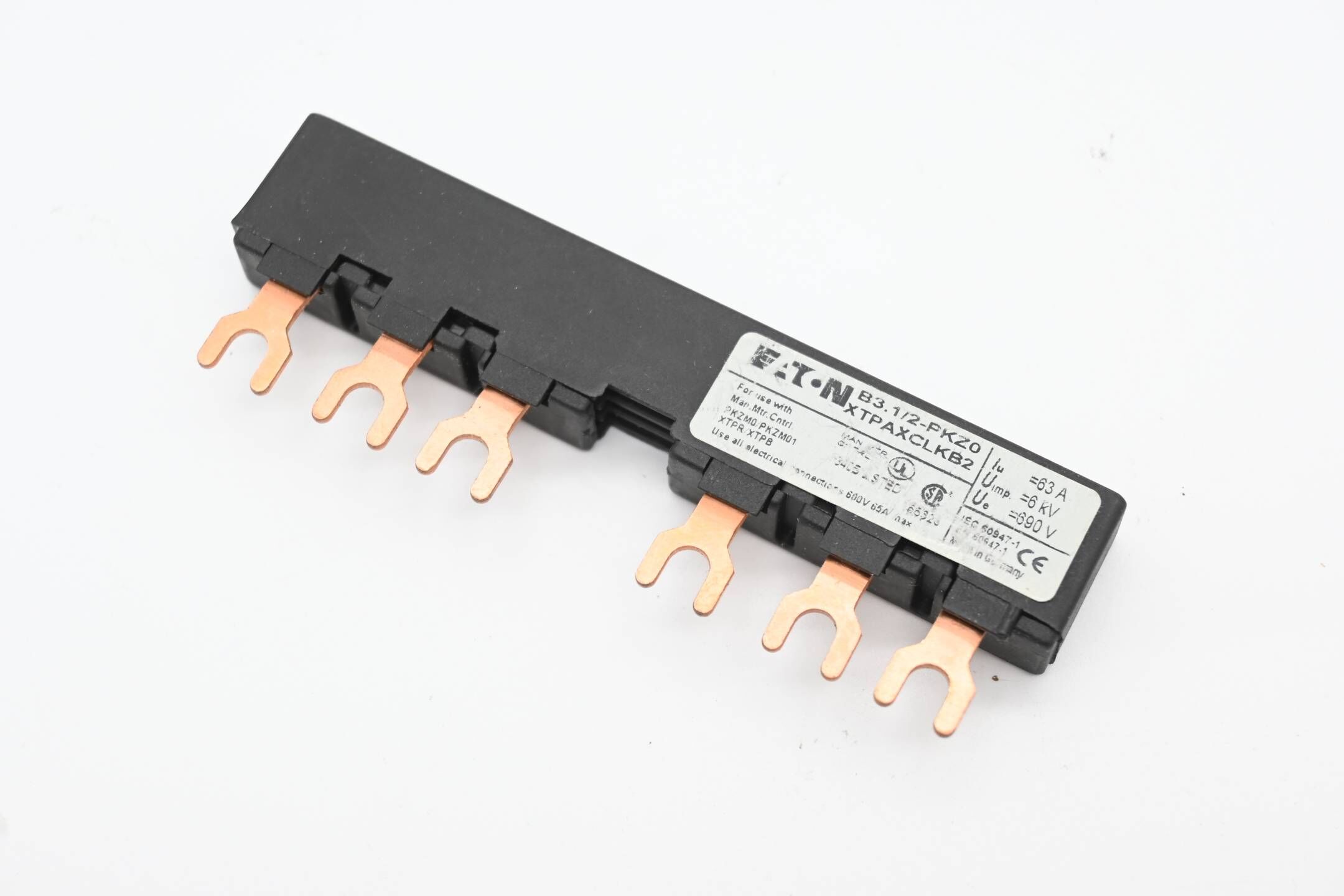 Eaton Drehstrom-Schienenblock B3.1/2-PKZ0 ( XTPAXCLKB2 ) 63A