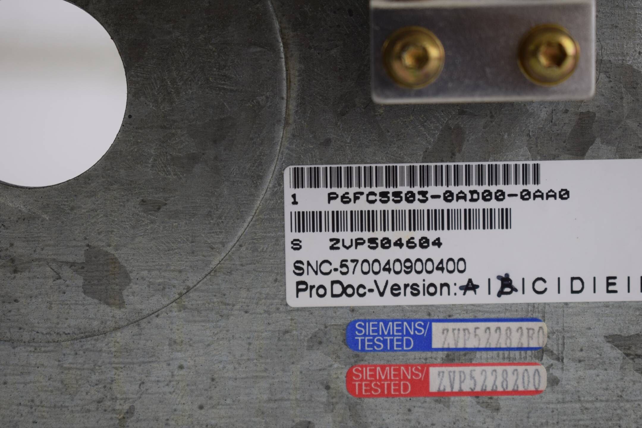 Siemens sinumerik 802S MCP 6FC5 503-0AD00-0AA0 ( 6FC5503-0AD00-0AA0 ) VB