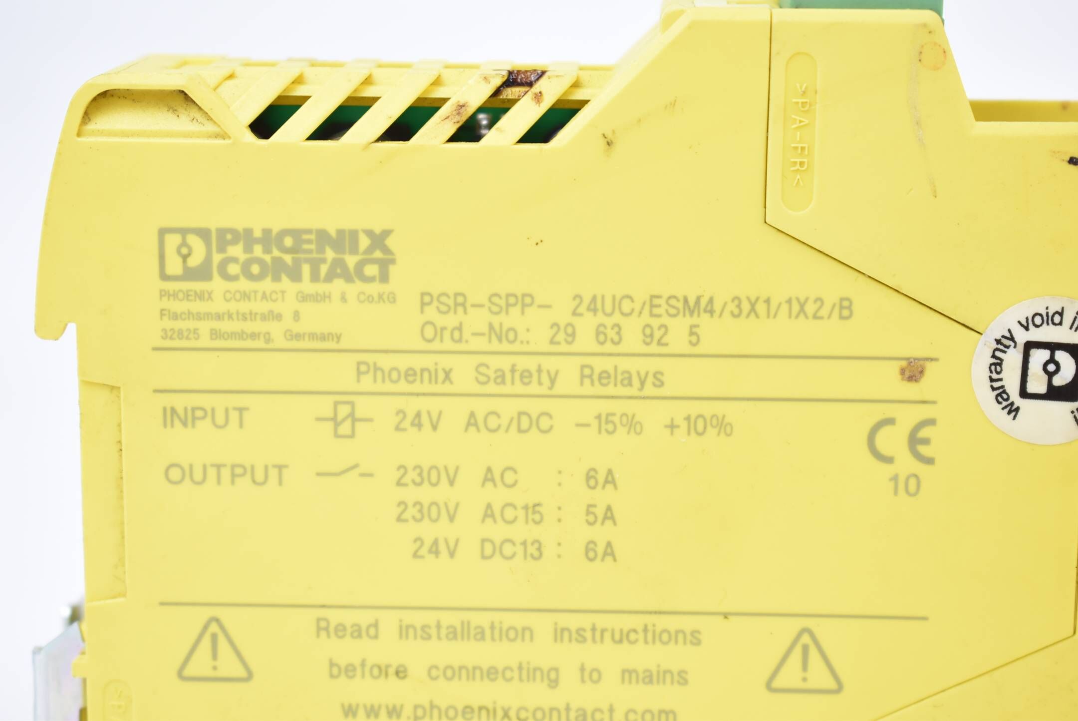 PHOENIX CONTACT Sicherheitsrelais PSR-SPP- 24UC/ESM4/3X1/1X2/B ( 2963925 ) 