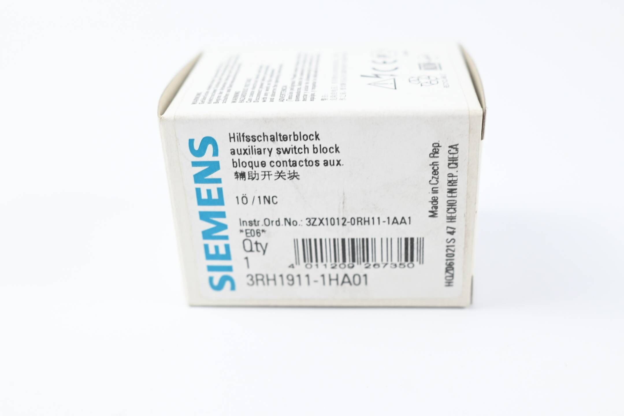 Siemens Hilfsschalterblock 3RH1911-1HA01 ( 3RH1 911-1HA01 ) 