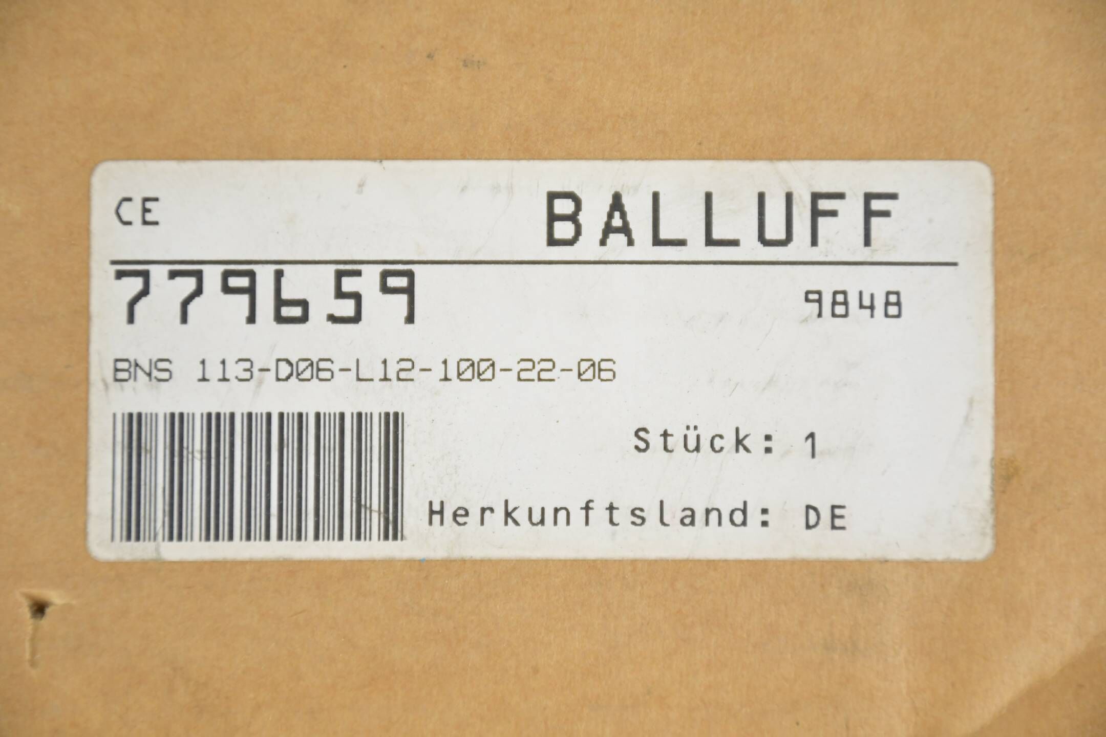 Balluff Reihenpositionsschalter BNS0174 BNS 113-D06-L12-100-22-06 ( 779659 )