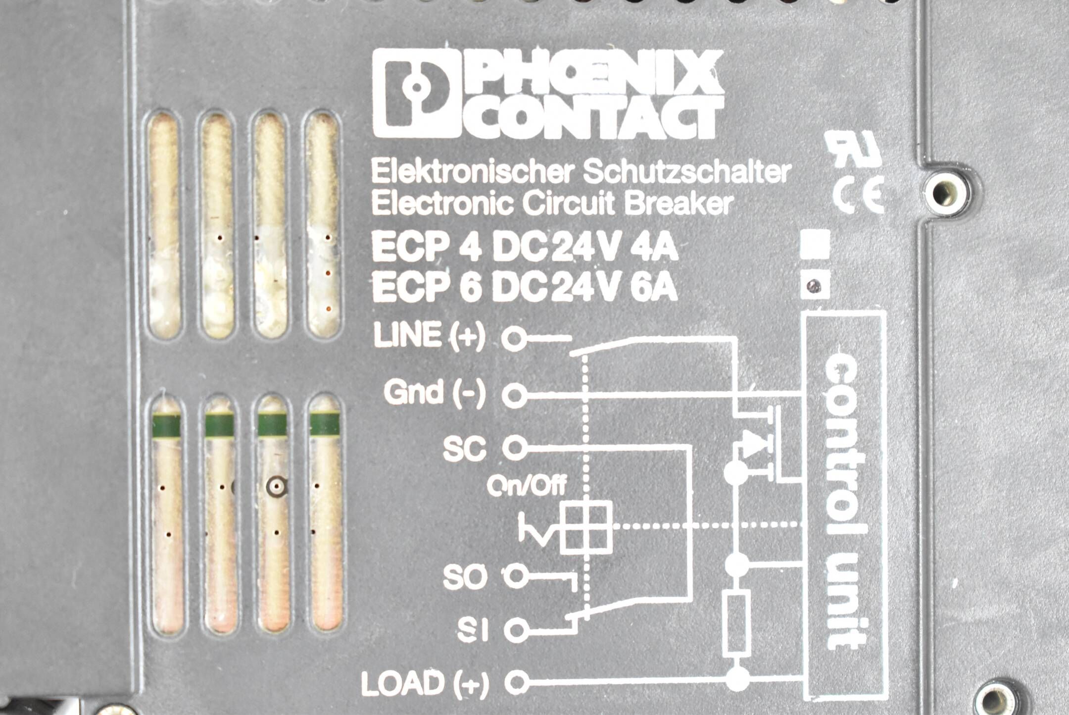 Elektronische Schutzschalter ECP 4 DC24V 4A ( ECP 6 DC24V 6A )