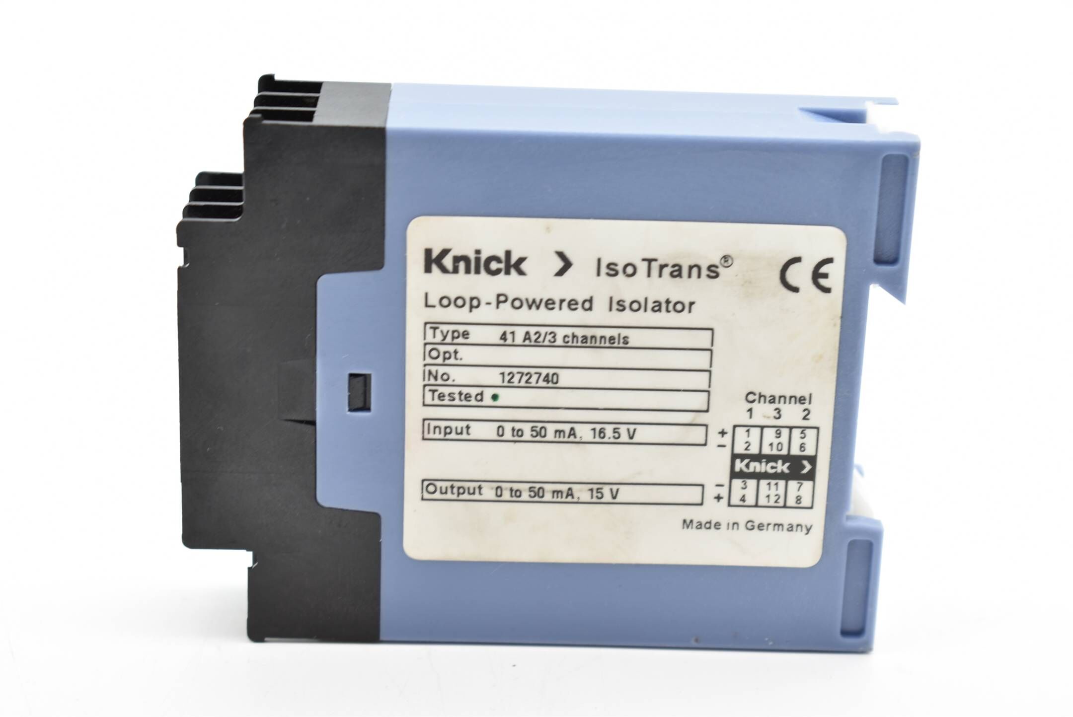 Knick IsoTrans Loop-Powered Isolator 1272740 ( 41 A2/3 channels )