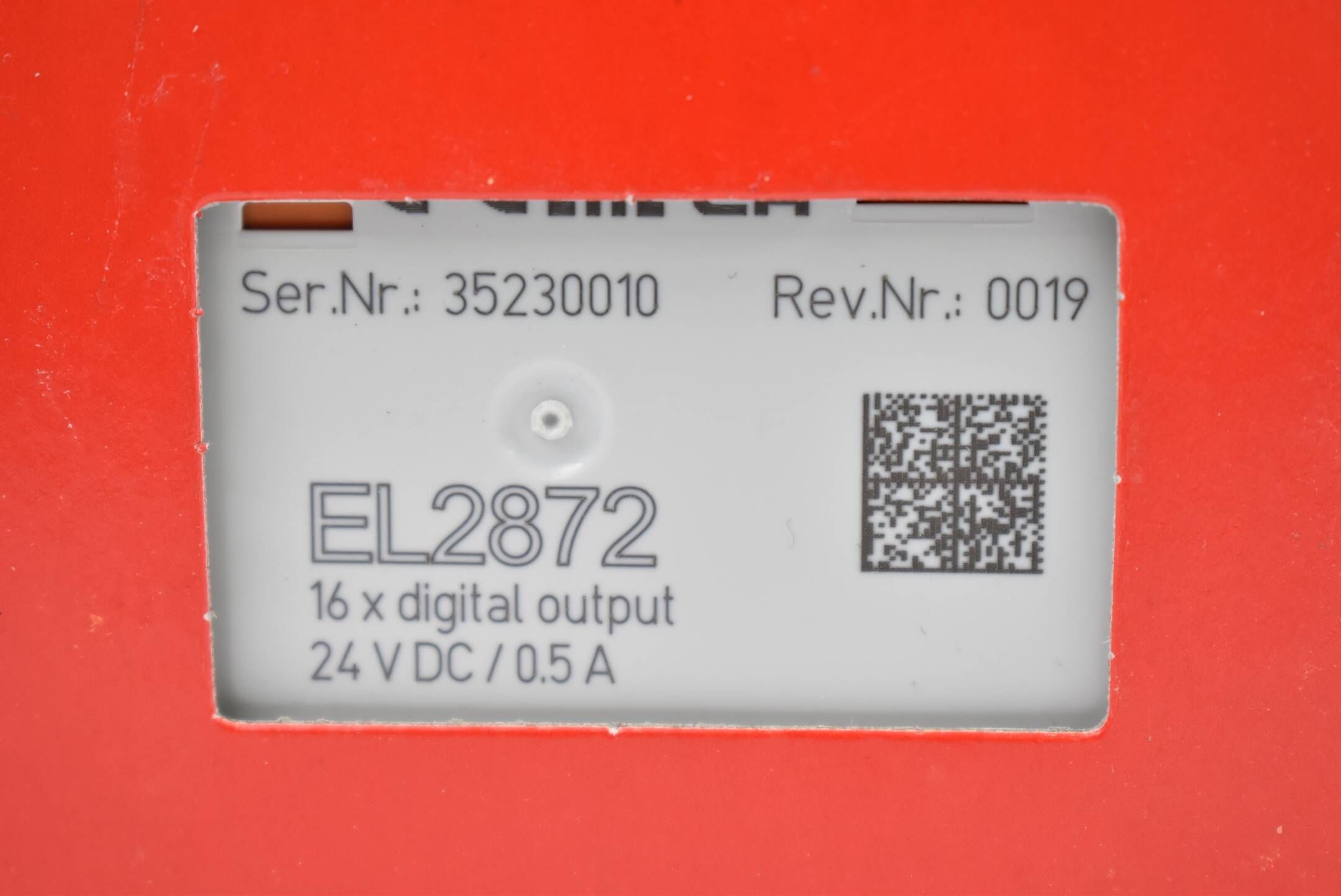Beckhoff EtherCAT-Klemme 16-Kanal-Digital-Ausgang 24VDC 0,5A EL2872 ( EL 2872 )