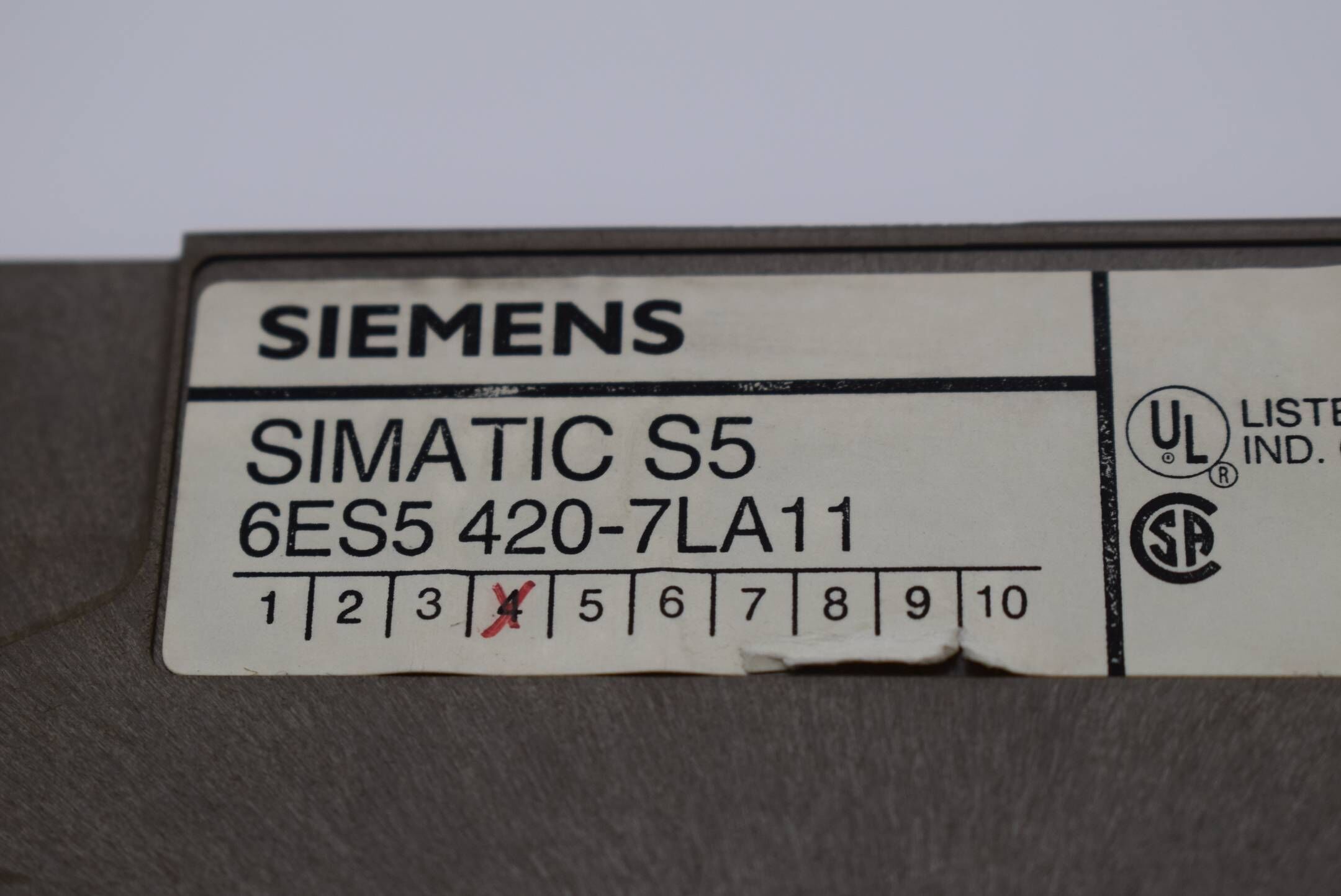 Siemens simatic S5 Digitaleingabe 420 6ES5 420-7LA11 ( 6ES5420-7LA11 ) E. 04