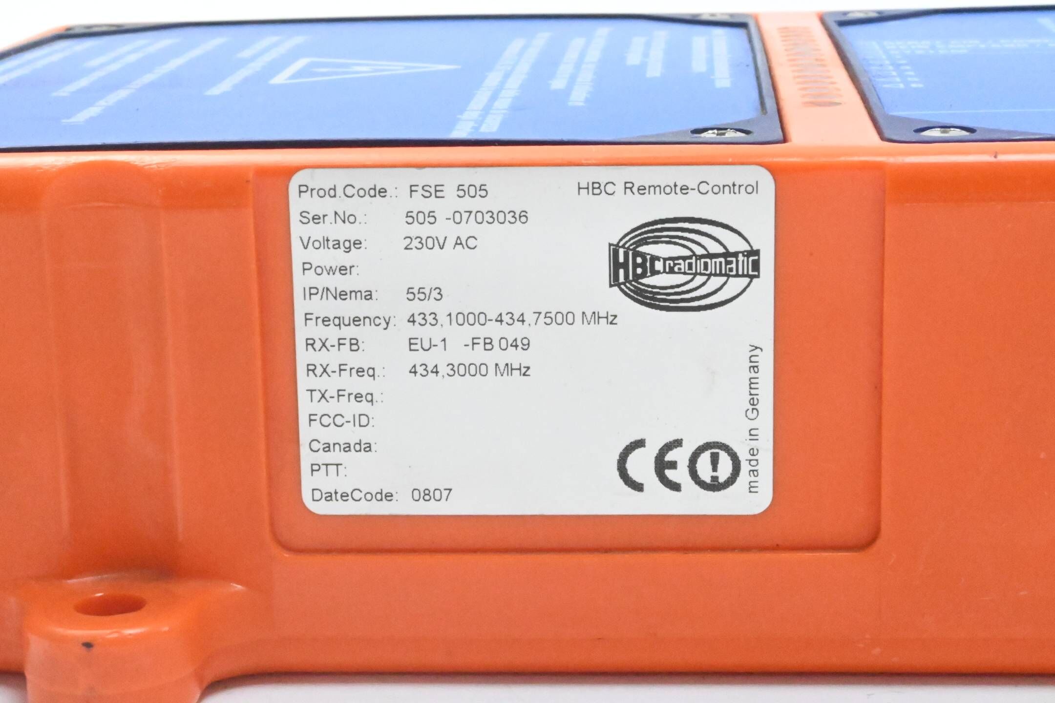 HBC Radiomatic Funkfernsteuerung Empfänger FSE 505