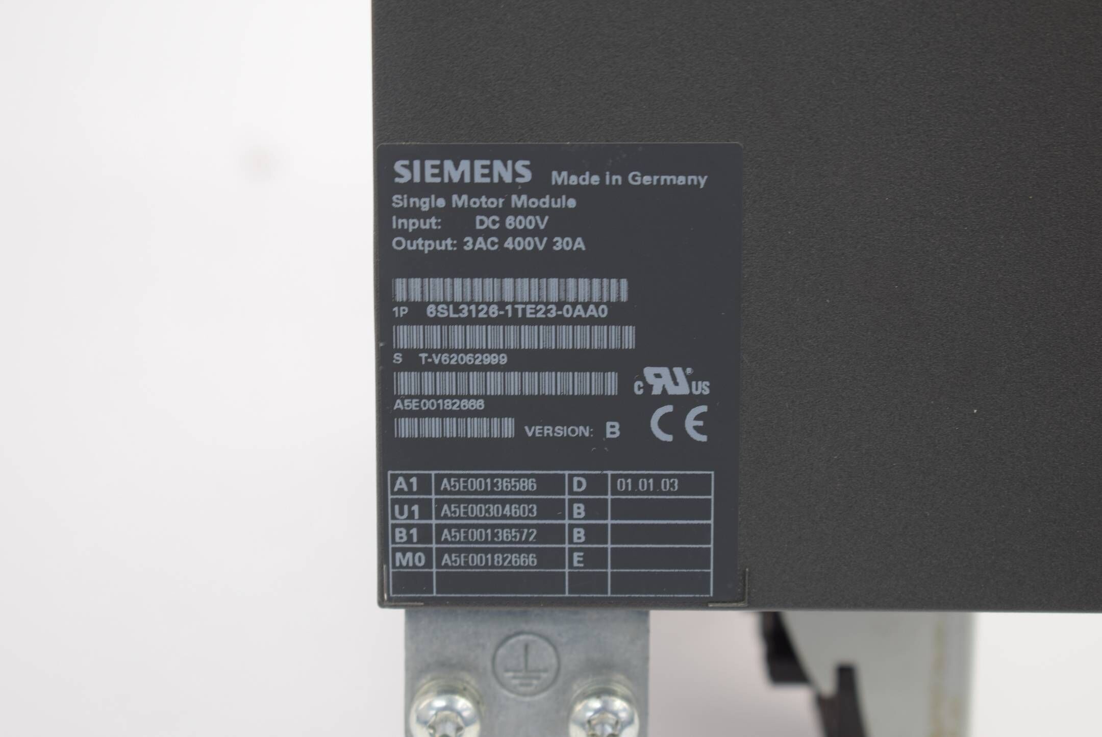 Siemens sinamics S120 Modul 6SL3126-1TE23-0AA0 ( 6SL3 126-1TE23-0AA0 ) Ver B