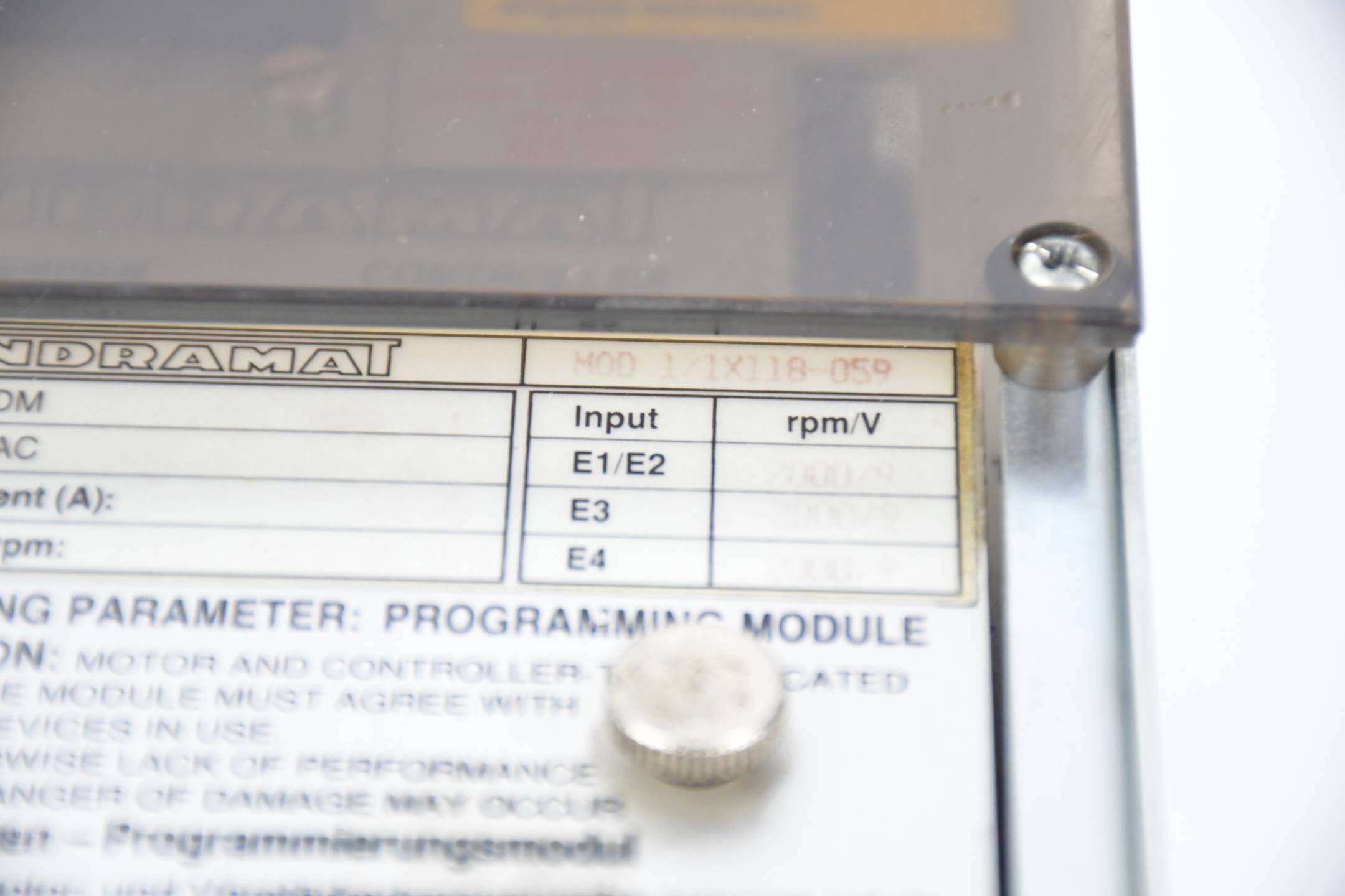 Indramat A.C. Controller TDM 1.2-50-300-W1 Inkl. Mod. 1/1X118-59