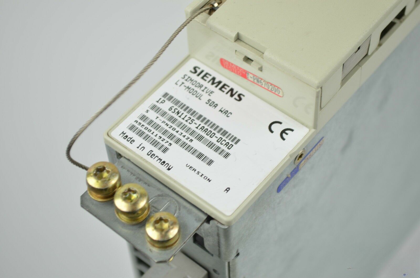 Siemens simodrive LT-Modul 50A WAC 6SN1125-1AA00-0CA0 ( 6SN1 125-1AA00-0CA0 )