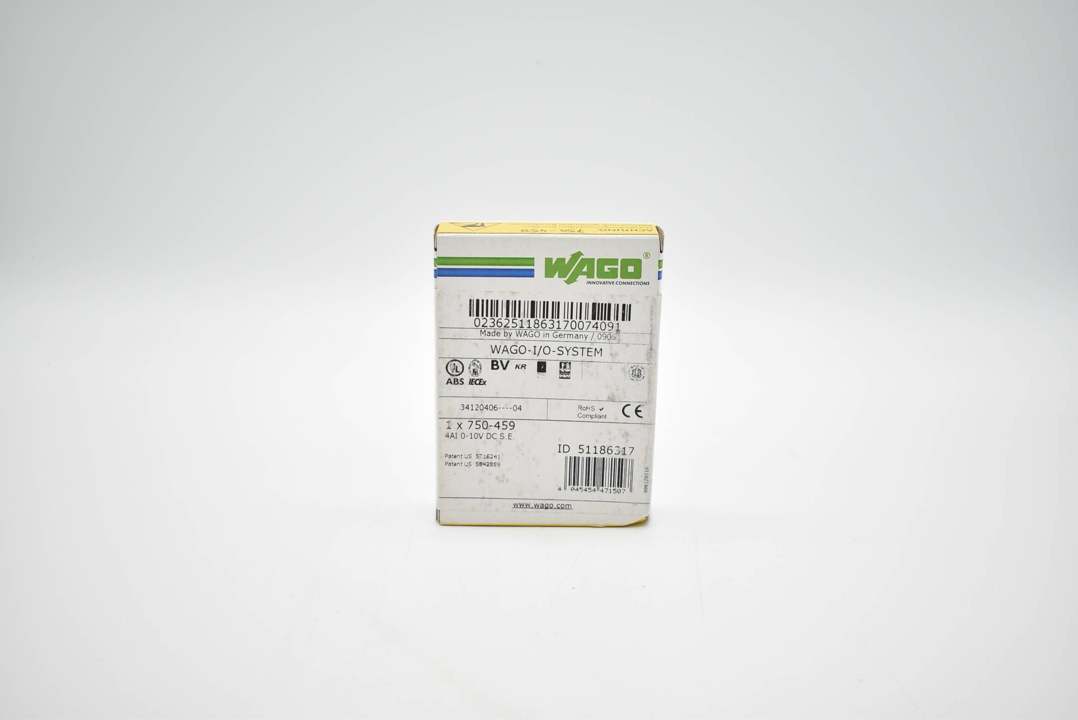 Wago I/O-System 4-Kanal Analog-Eingang 750-459