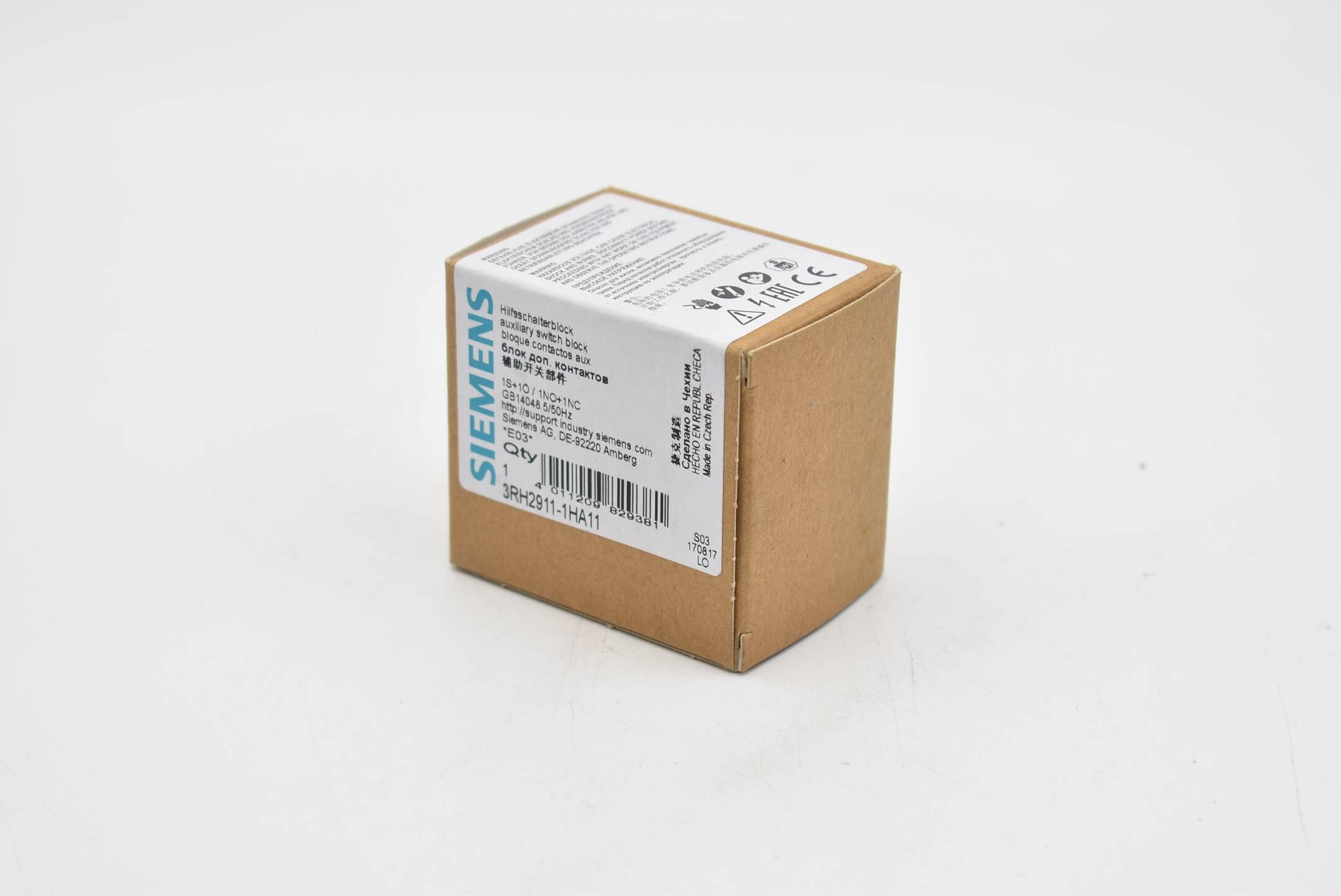 Siemens Hilfsschalterblock 3RH2911-1HA11 ( 3RH2 911-1HA11 ) E3